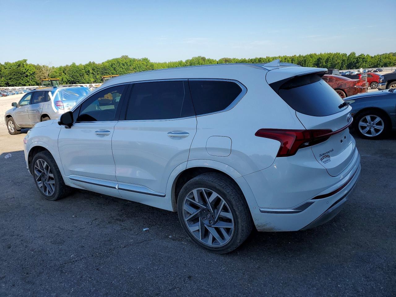2022 Hyundai Santa Fe Calligraphy White vin: 5NMS54AL8NH416685