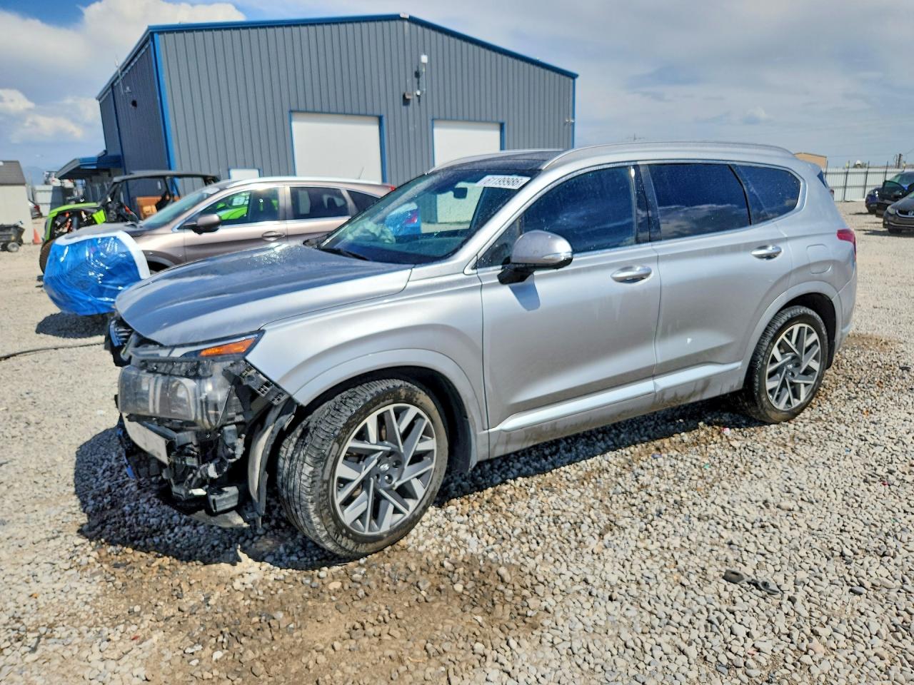 2022 Hyundai Santa Fe Calligraphy Silver vin: 5NMS54ALXNH466083