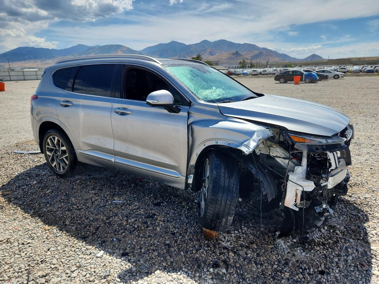 2022 Hyundai Santa Fe Calligraphy Серебряный vin: 5NMS54ALXNH466083