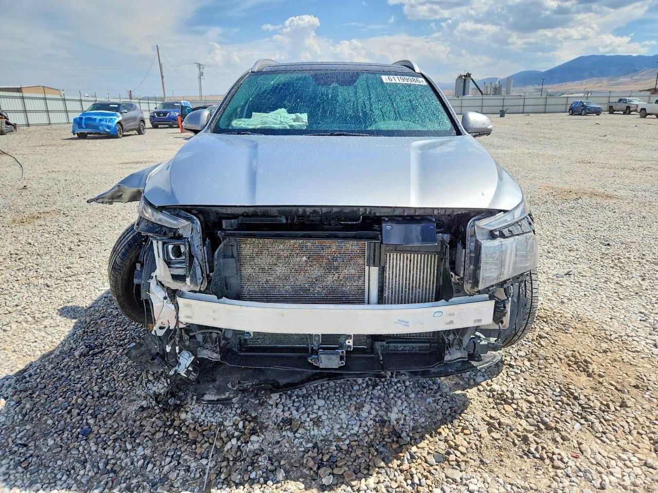 2022 Hyundai Santa Fe Calligraphy Серебряный vin: 5NMS54ALXNH466083