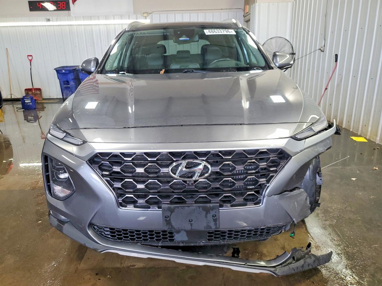 2019 Hyundai Santa Fe Ultimate 2.0t Gray vin: 5NMS5CAA1KH046863