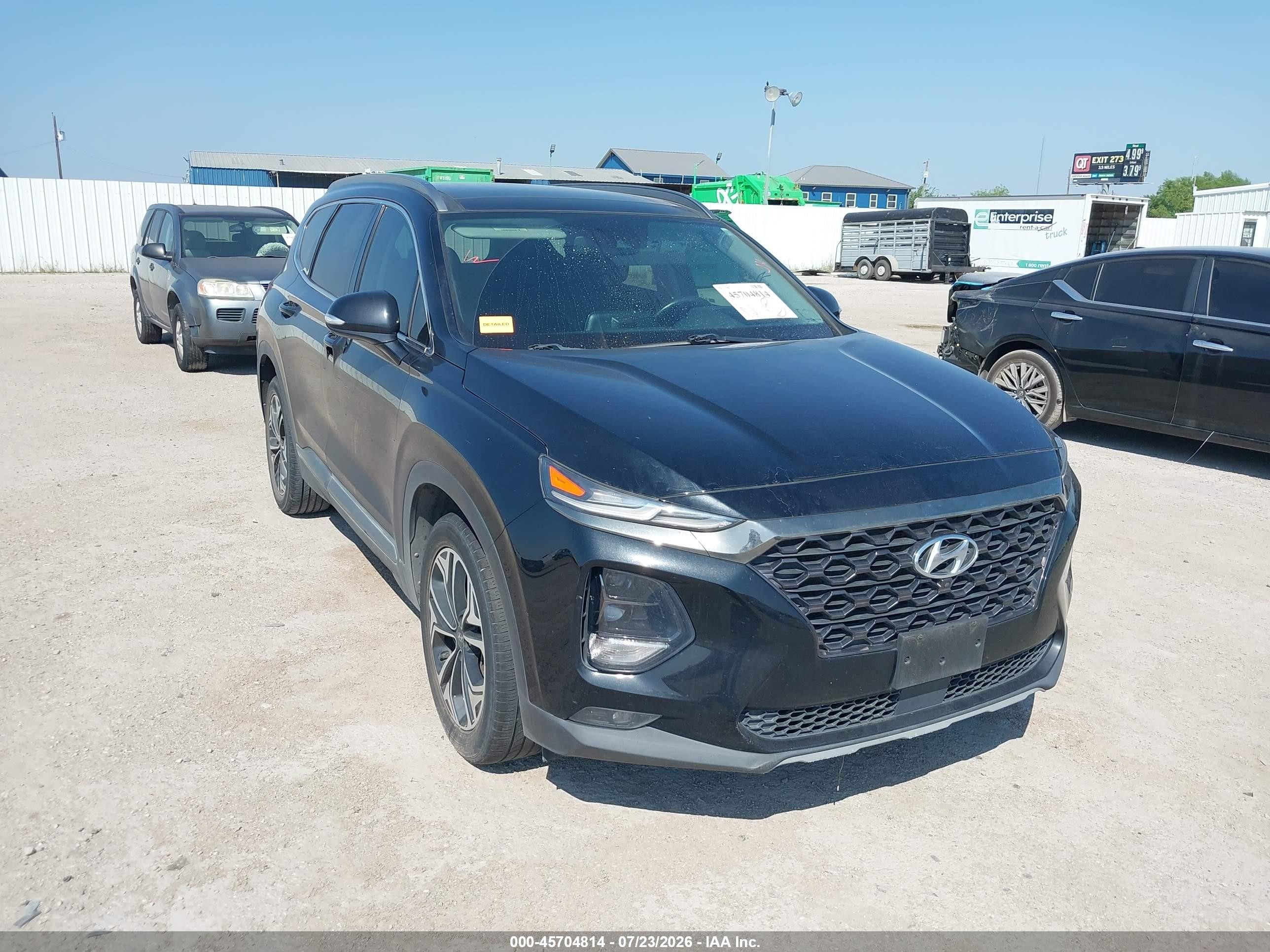 2019 Hyundai Santa Fe Ultimate 2.0t Black vin: 5NMS5CAA7KH029517