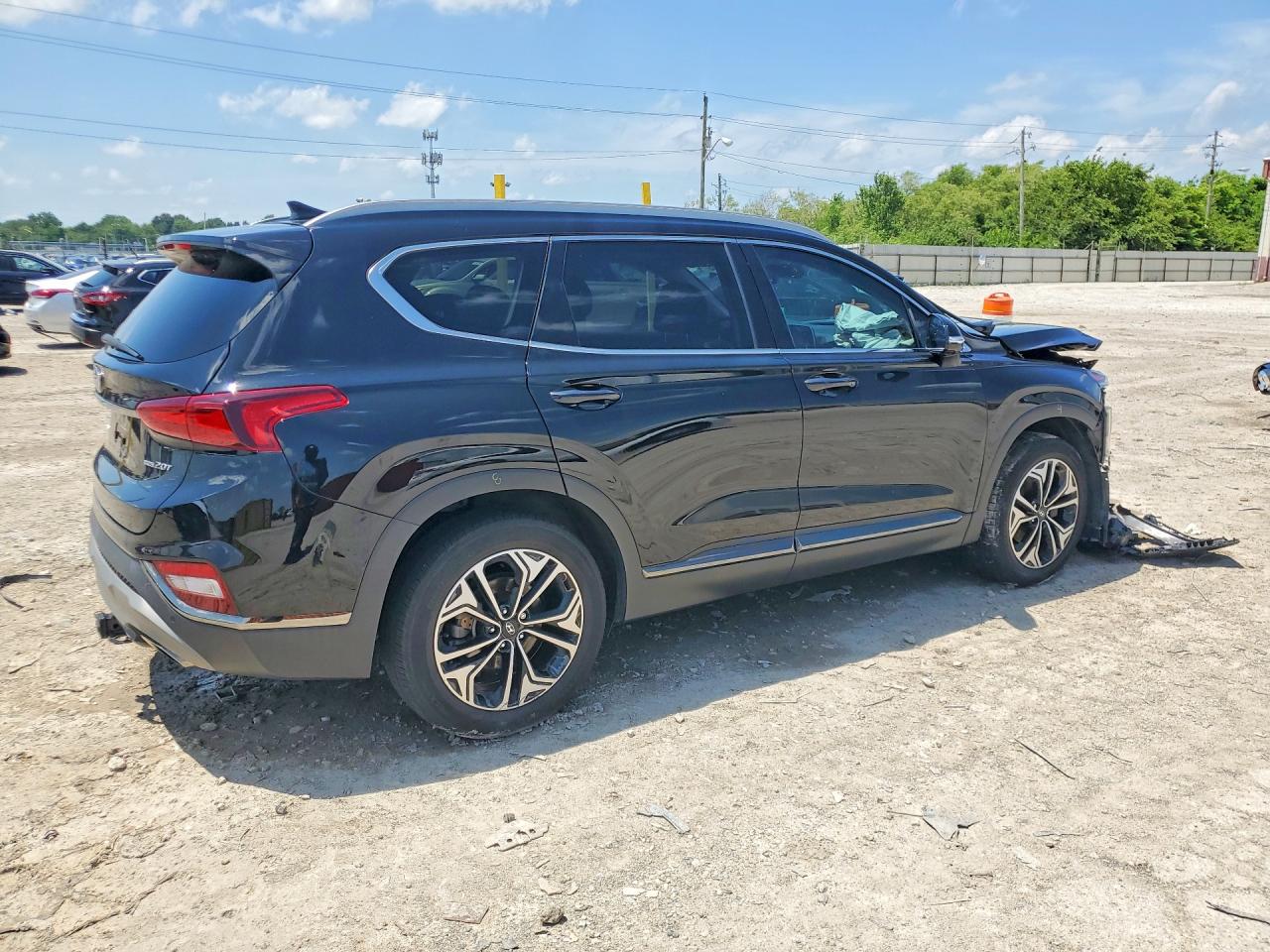 2020 Hyundai Santa Fe Limited 2.0t Black vin: 5NMS5CAA7LH224602