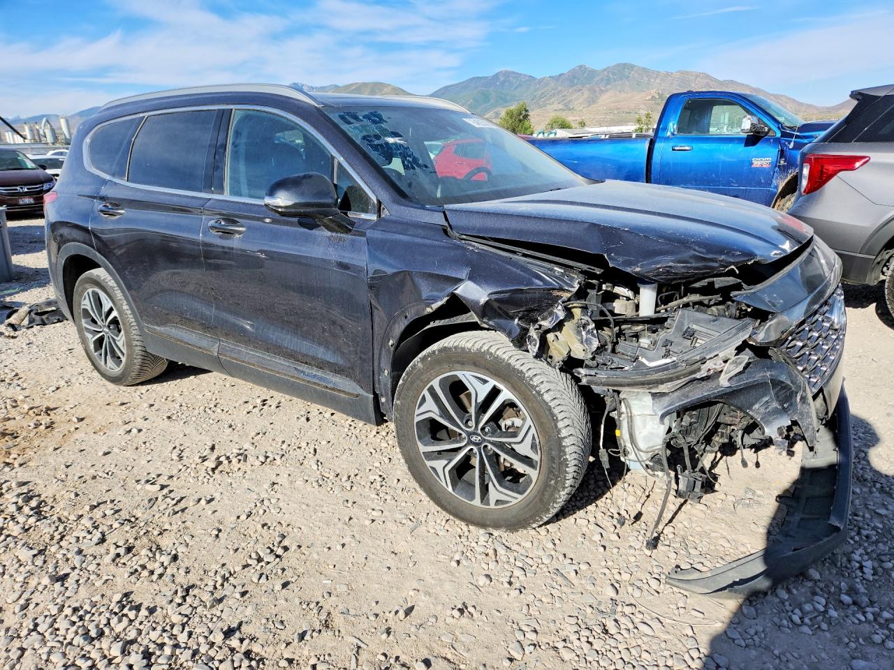 2020 Hyundai Santa Fe Limited 2.0t Gray vin: 5NMS5CAA9LH209521