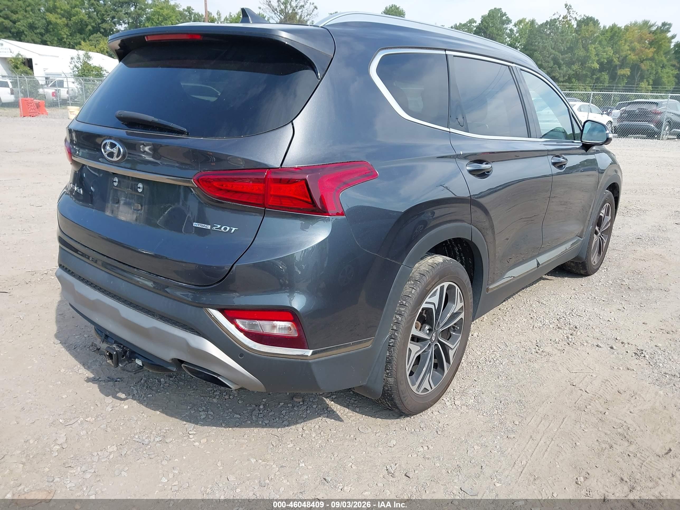 2020 Hyundai Santa Fe Limited 2.0t Gray vin: 5NMS5CAAXLH288231