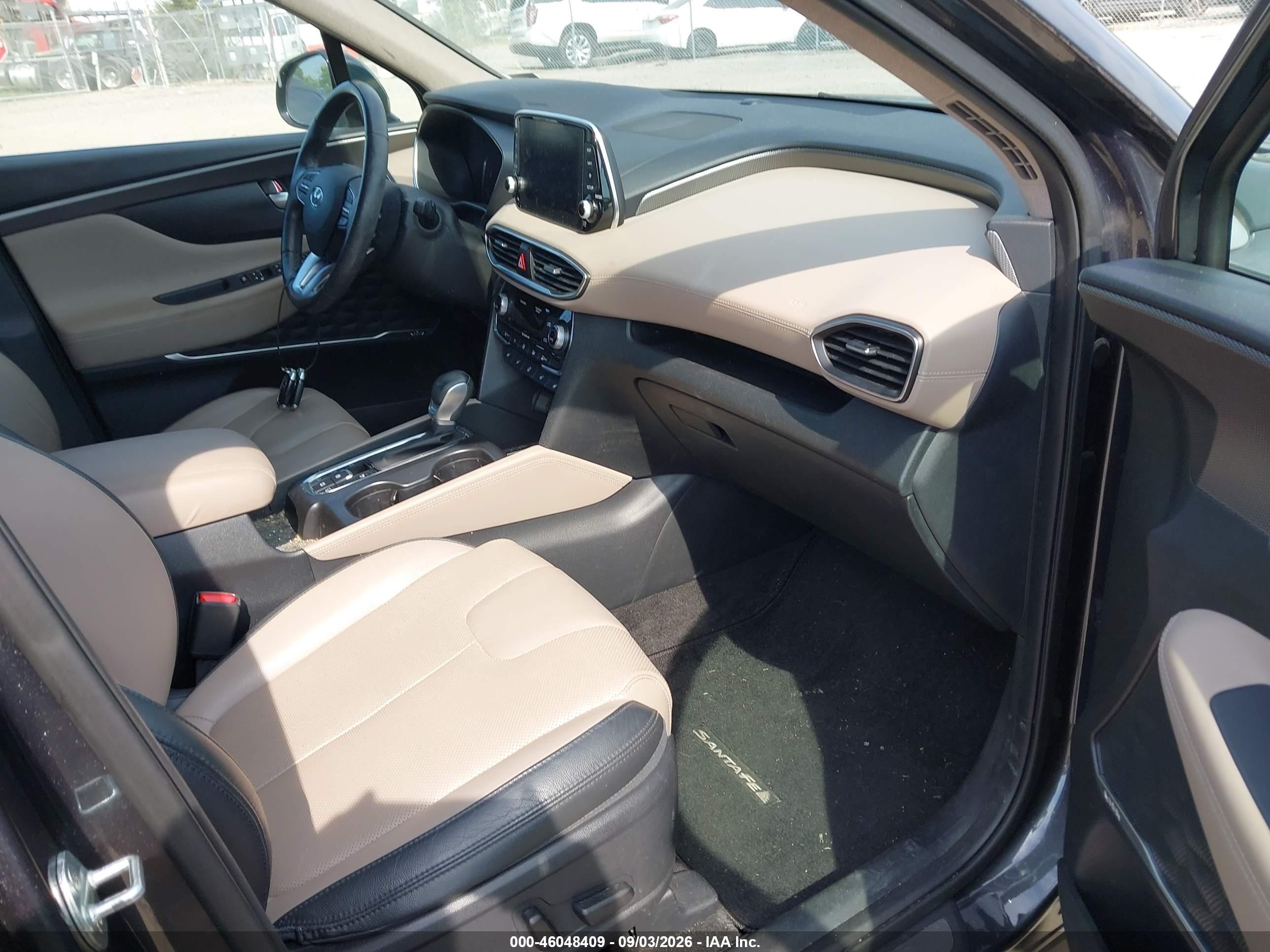 2020 Hyundai Santa Fe Limited 2.0t Gray vin: 5NMS5CAAXLH288231