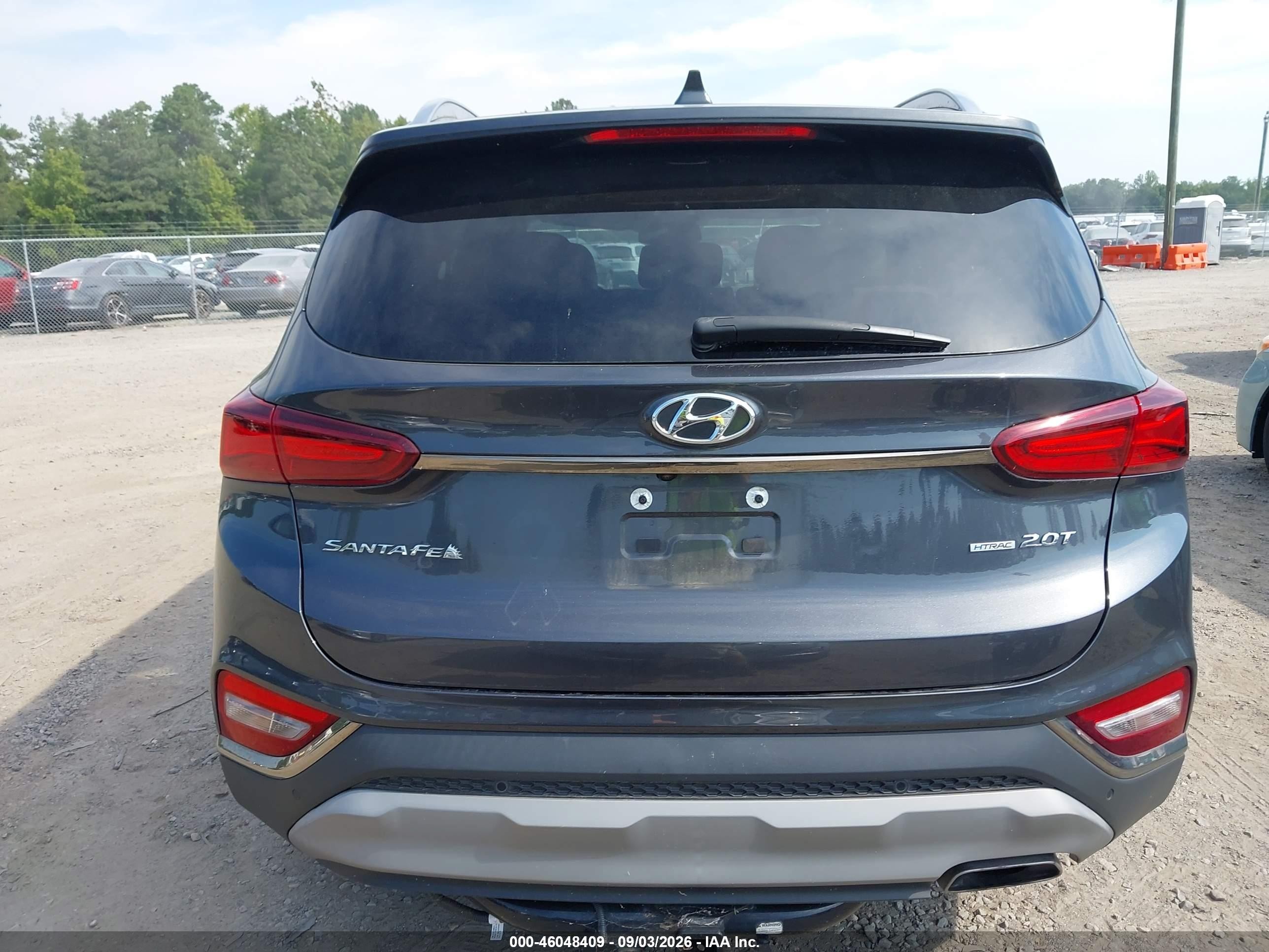 2020 Hyundai Santa Fe Limited 2.0t Gray vin: 5NMS5CAAXLH288231
