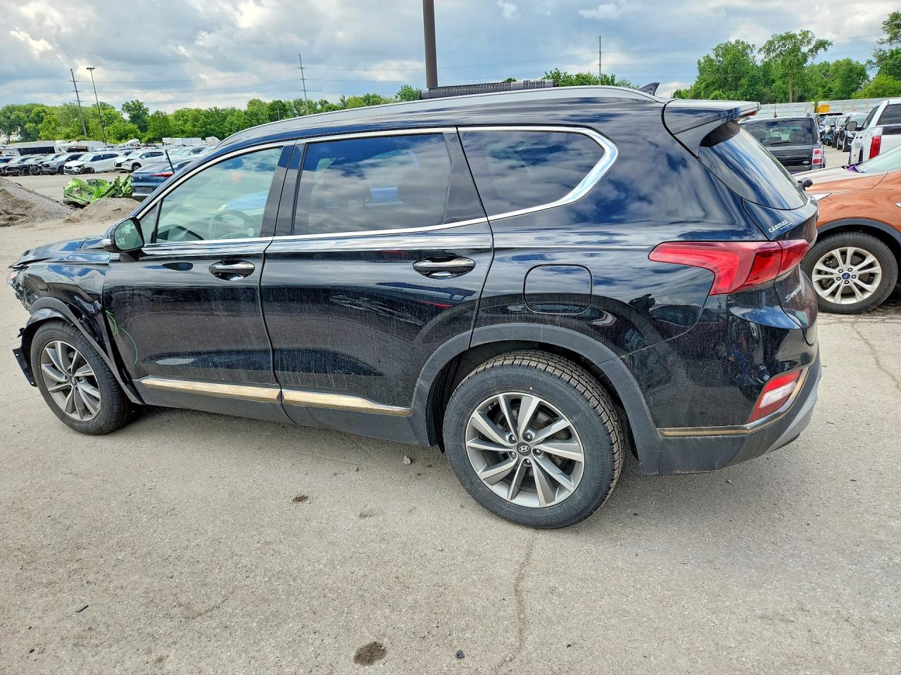 2019 Hyundai Santa Fe Limited 2.4l Black vin: 5NMS5CAD1KH047120