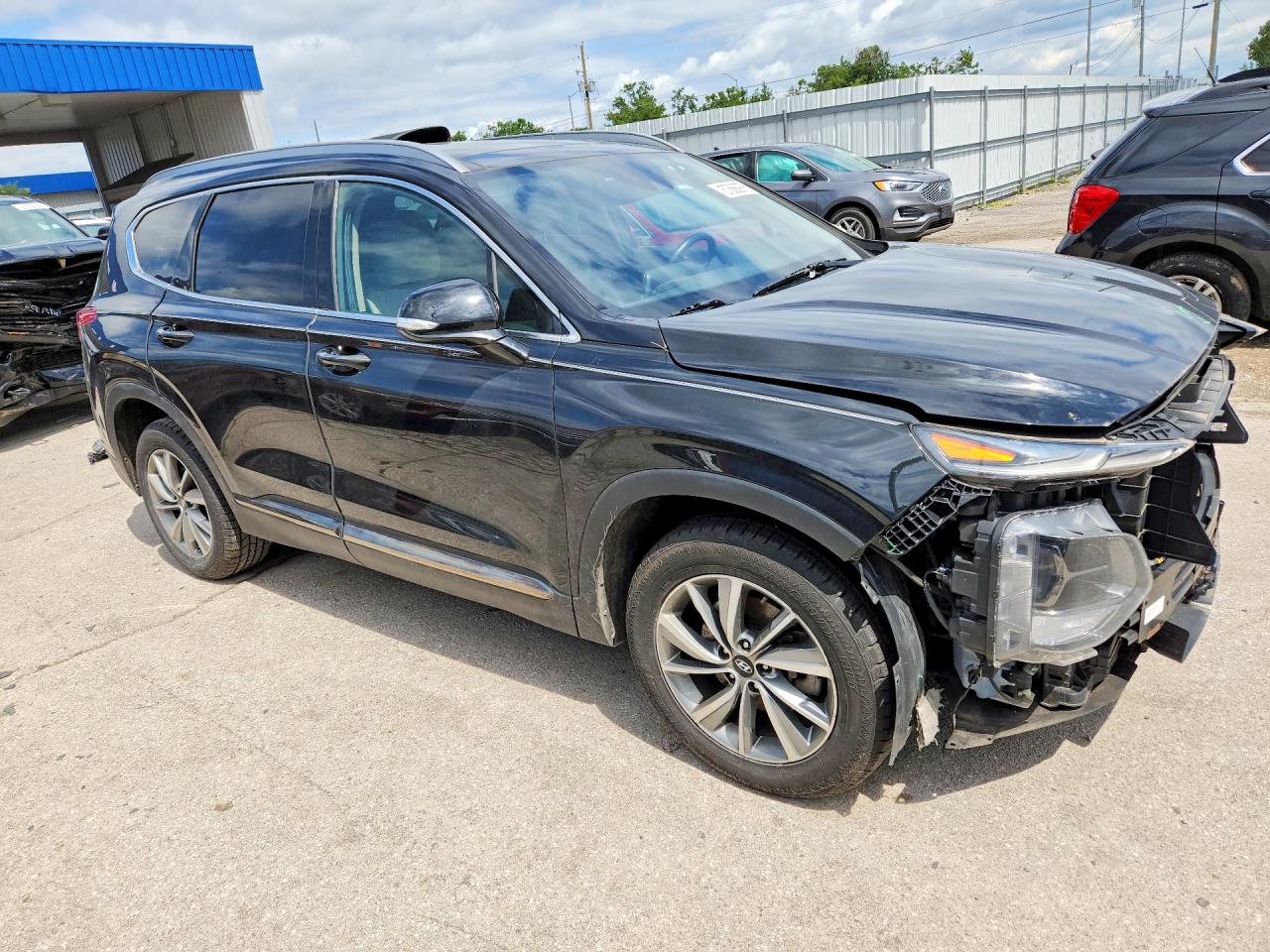 2019 Hyundai Santa Fe Limited 2.4l Black vin: 5NMS5CAD1KH047120