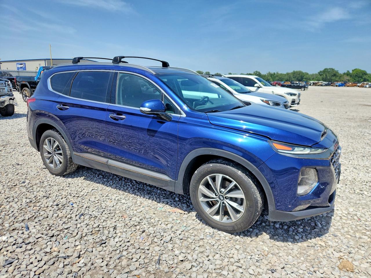 2020 Hyundai Santa Fe Limited Blue vin: 5NMS5CAD3LH171911