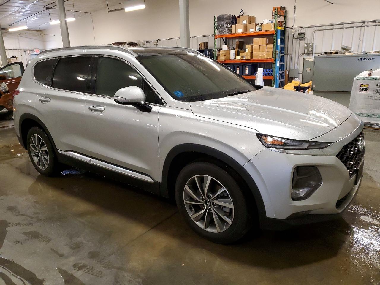 2019 Hyundai Santa Fe Ultimate 2.4l Silver vin: 5NMS5CAD4KH004066