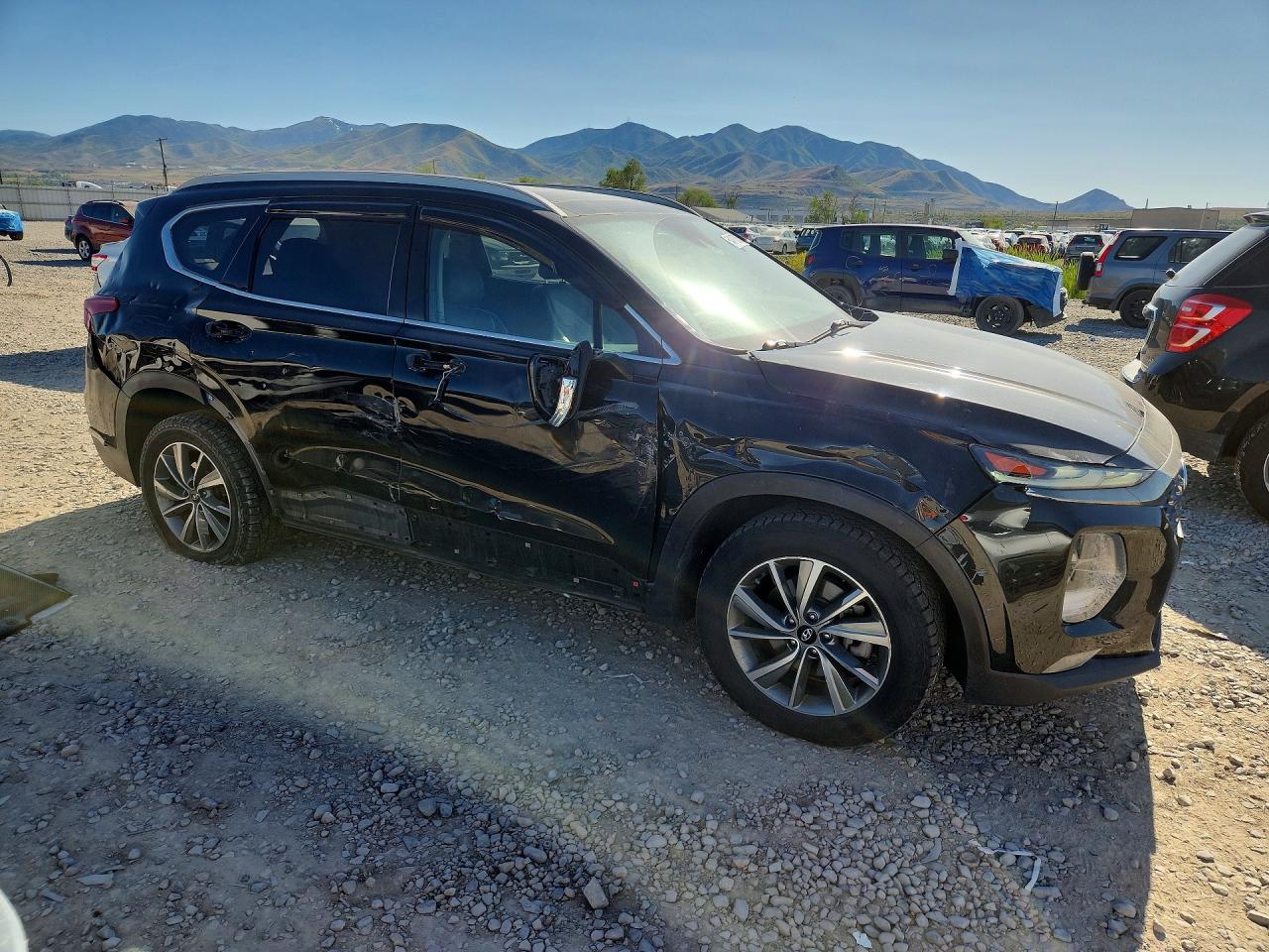 2019 Hyundai Santa Fe Limited 2.4l Black vin: 5NMS5CAD6KH029356