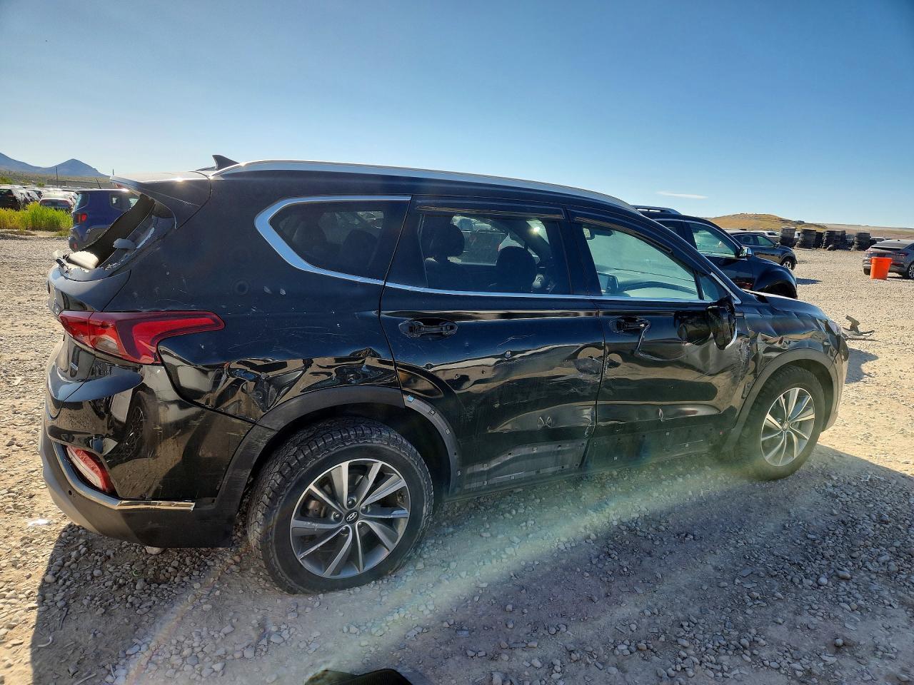 2019 Hyundai Santa Fe Limited 2.4l Black vin: 5NMS5CAD6KH029356