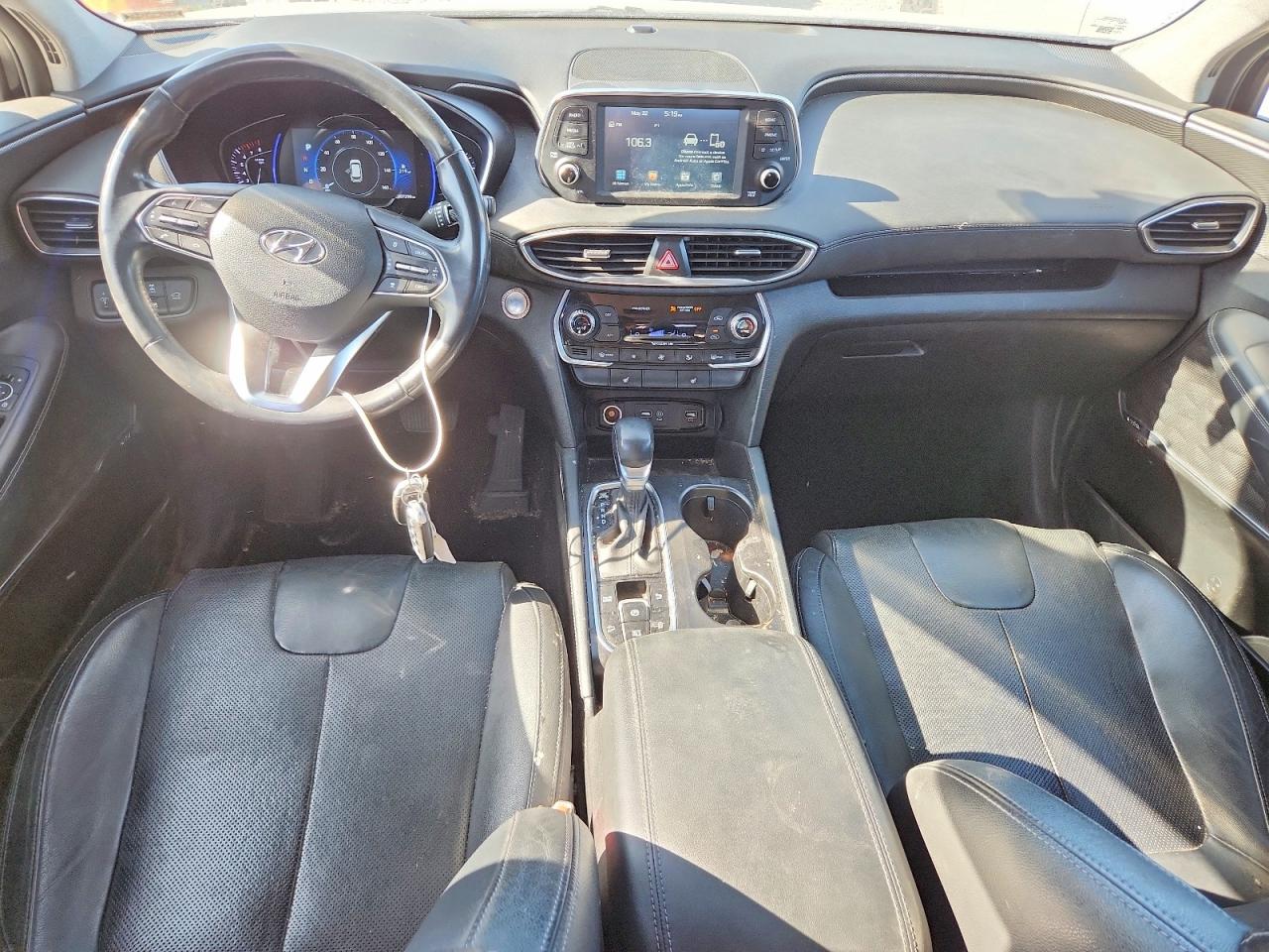 2019 Hyundai Santa Fe Limited 2.4l Black vin: 5NMS5CAD6KH029356