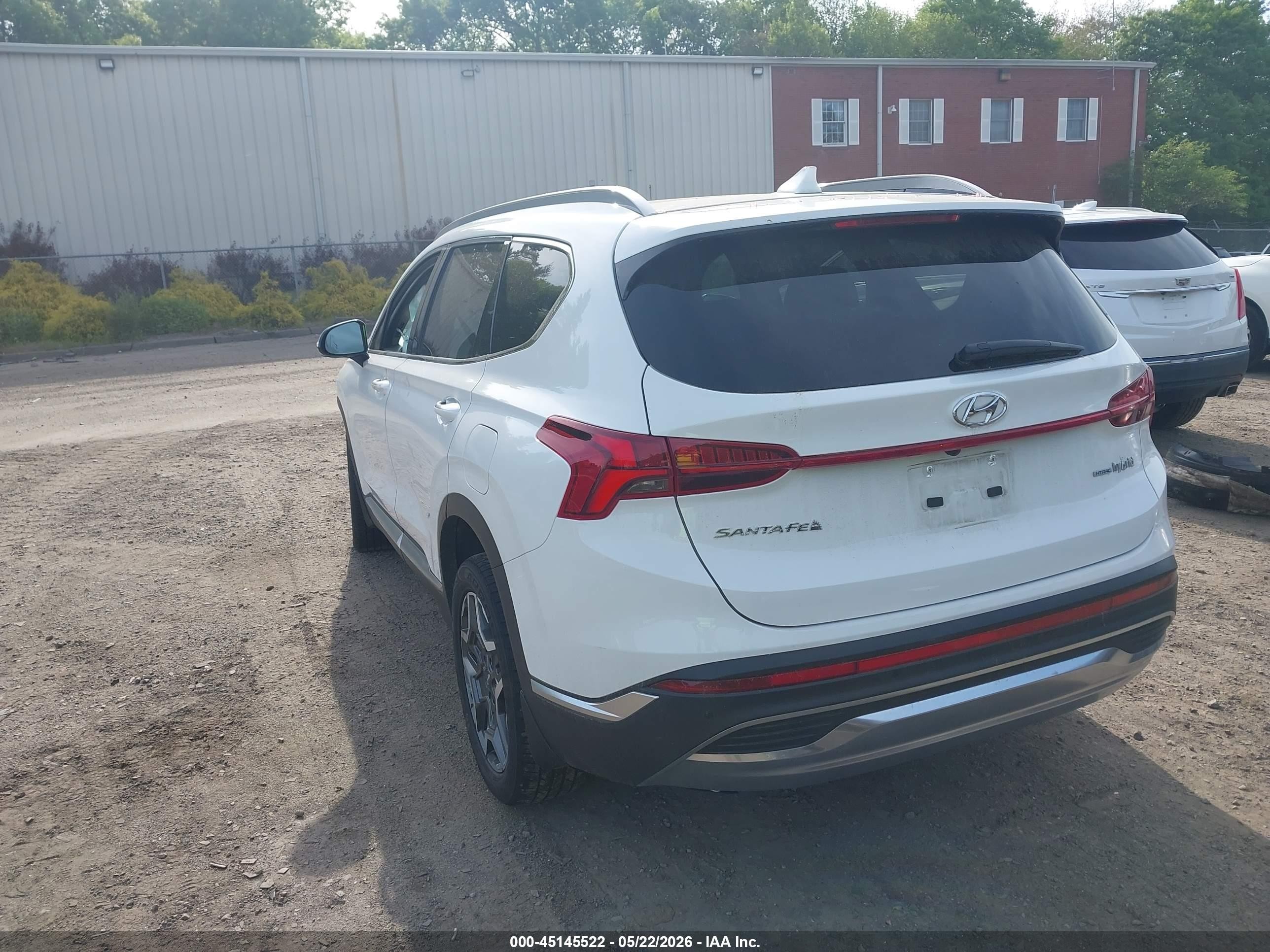 2023 Hyundai Santa Fe Hybrid Limited White vin: 5NMS5DA10PH023605