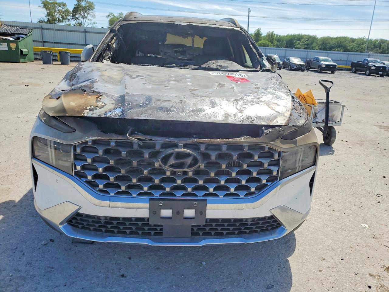 2023 Hyundai Santa Fe Limited White vin: 5NMS5DA13PH013344
