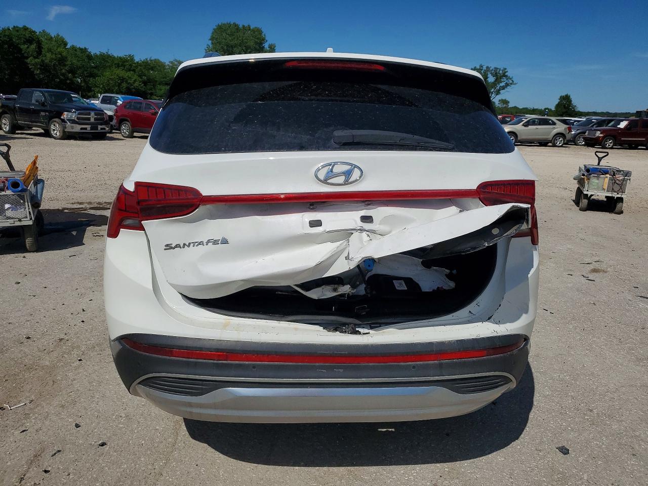 2023 Hyundai Santa Fe Limited White vin: 5NMS5DA13PH013344