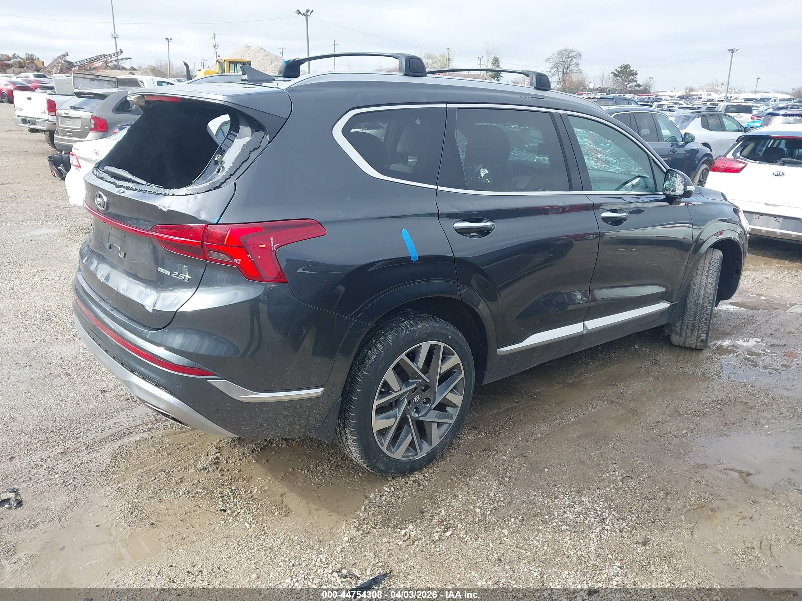 2021 Hyundai Santa Fe Calligraphy Серый vin: 5NMS5DAL8MH367695
