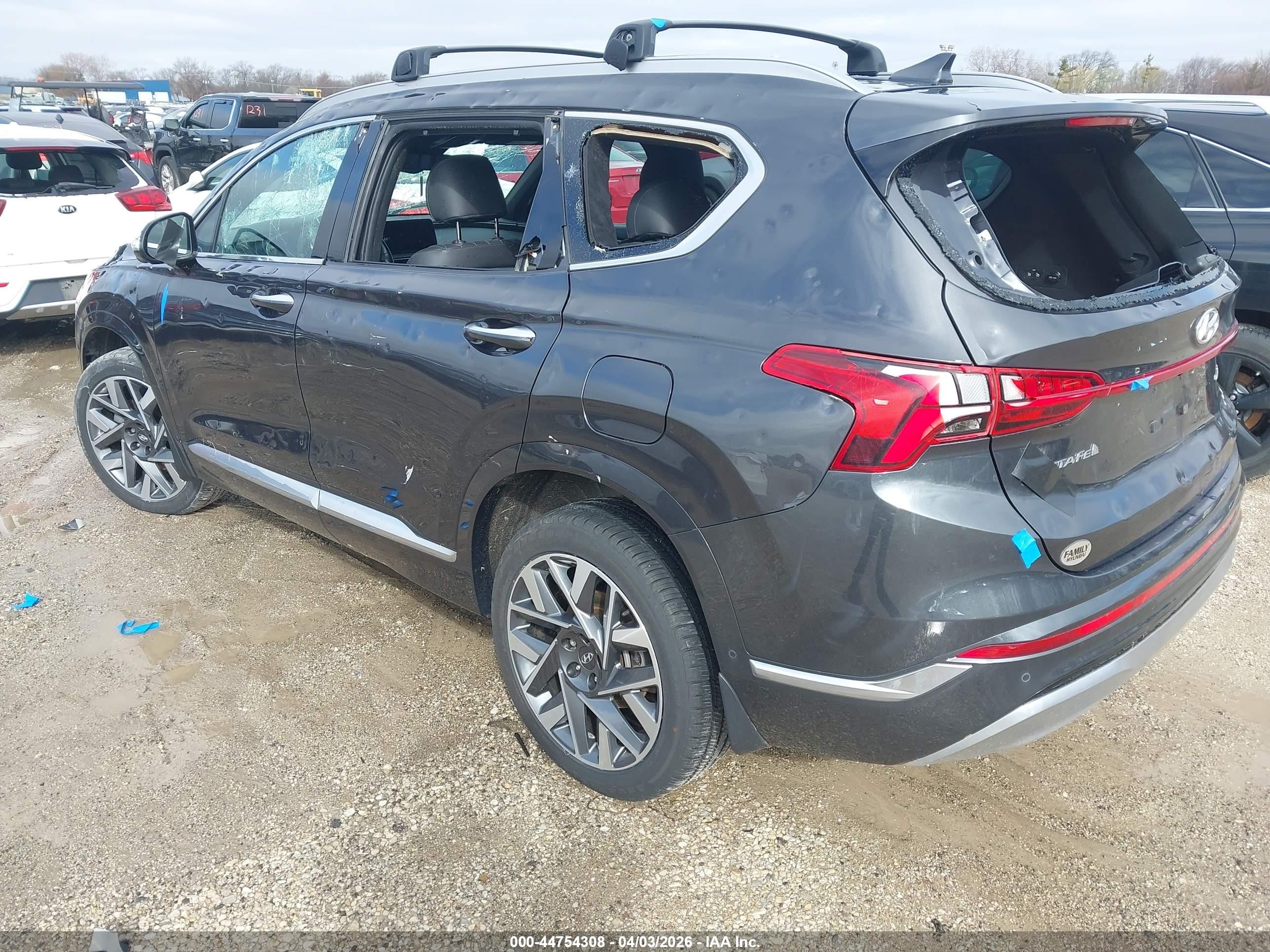 2021 Hyundai Santa Fe Calligraphy Серый vin: 5NMS5DAL8MH367695