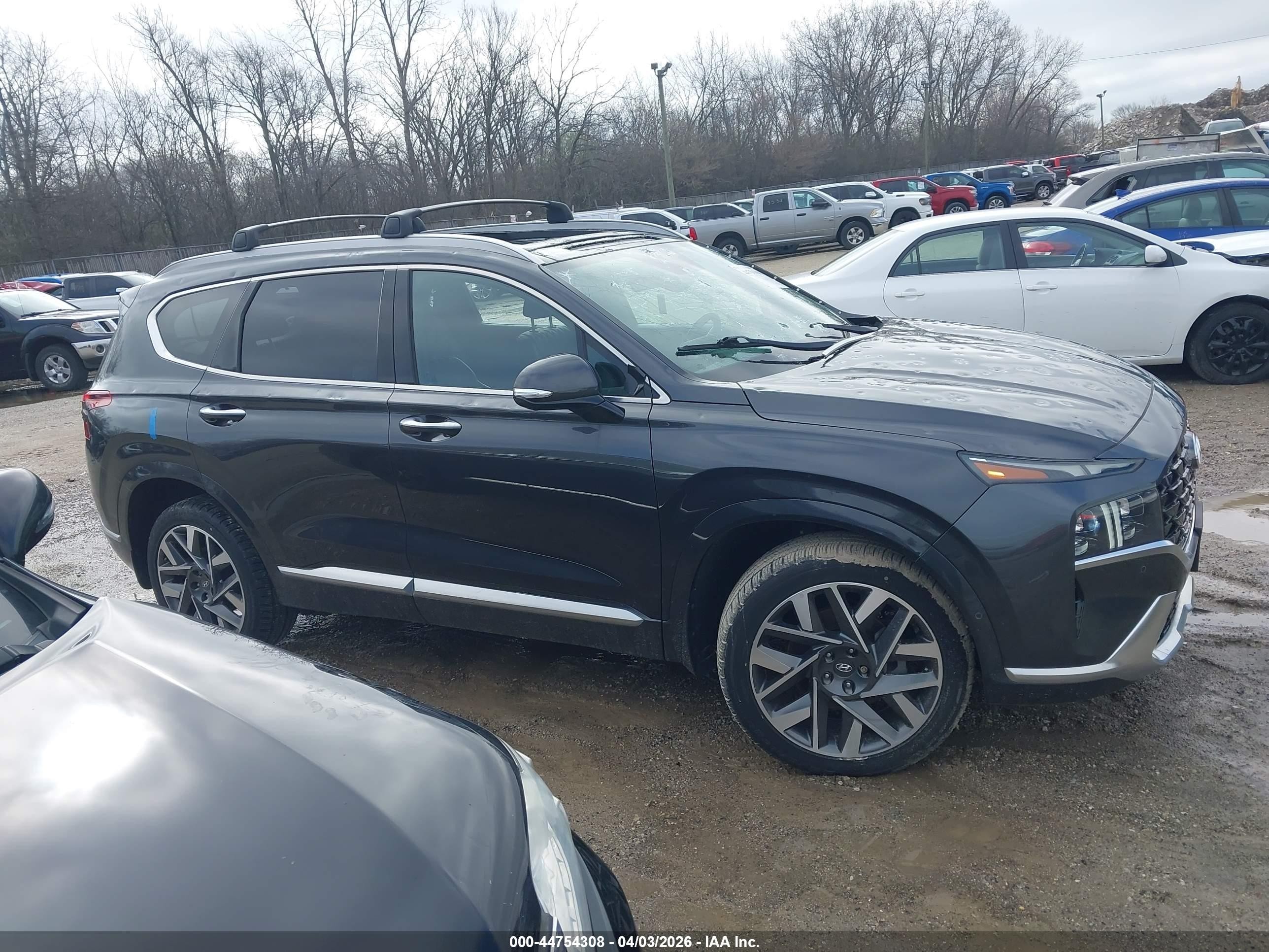 2021 Hyundai Santa Fe Calligraphy Серый vin: 5NMS5DAL8MH367695