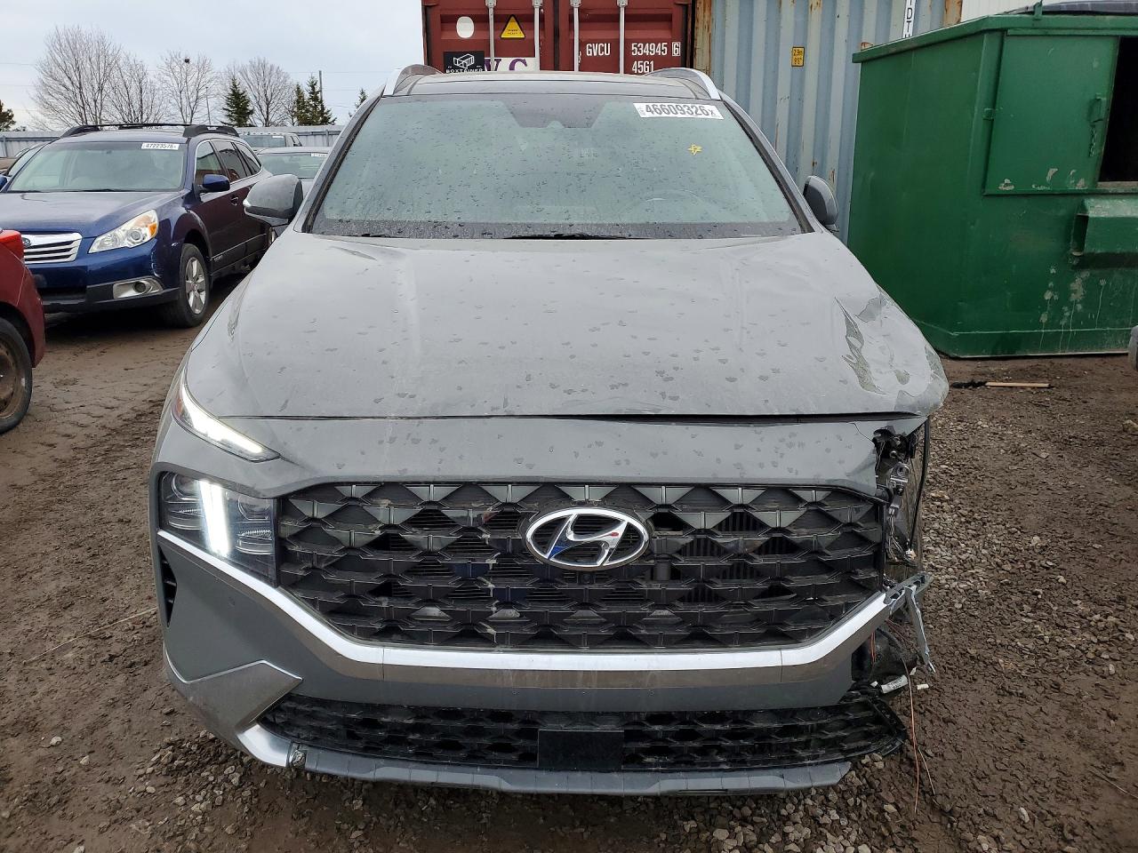 2021 Hyundai Santa Fe Calligraphy Gray vin: 5NMS5DALXMH317476