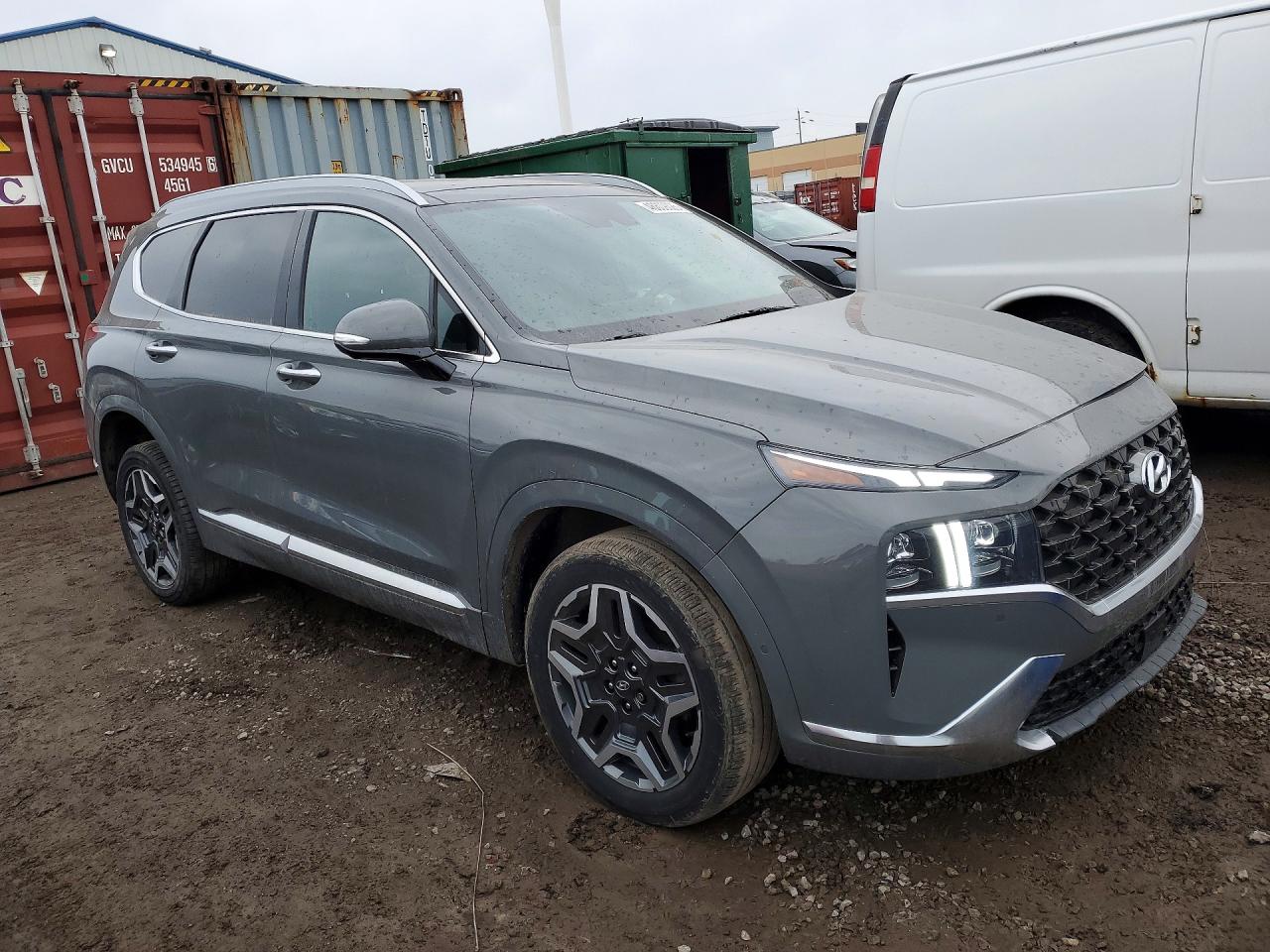 2021 Hyundai Santa Fe Calligraphy Gray vin: 5NMS5DALXMH317476