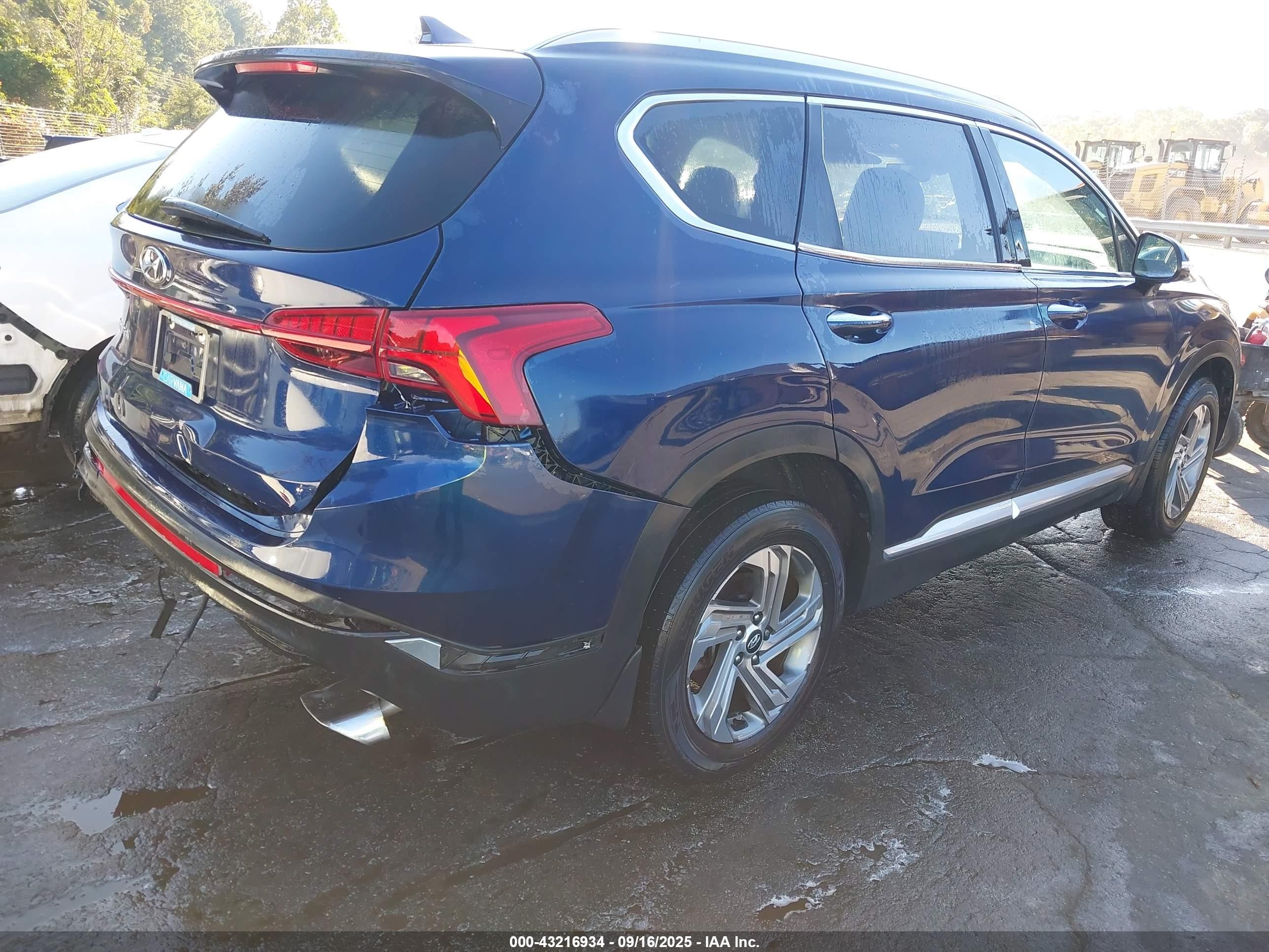 2021 Hyundai Santa Fe Sel Dark Blue vin: 5NMS64AJ6MH351233