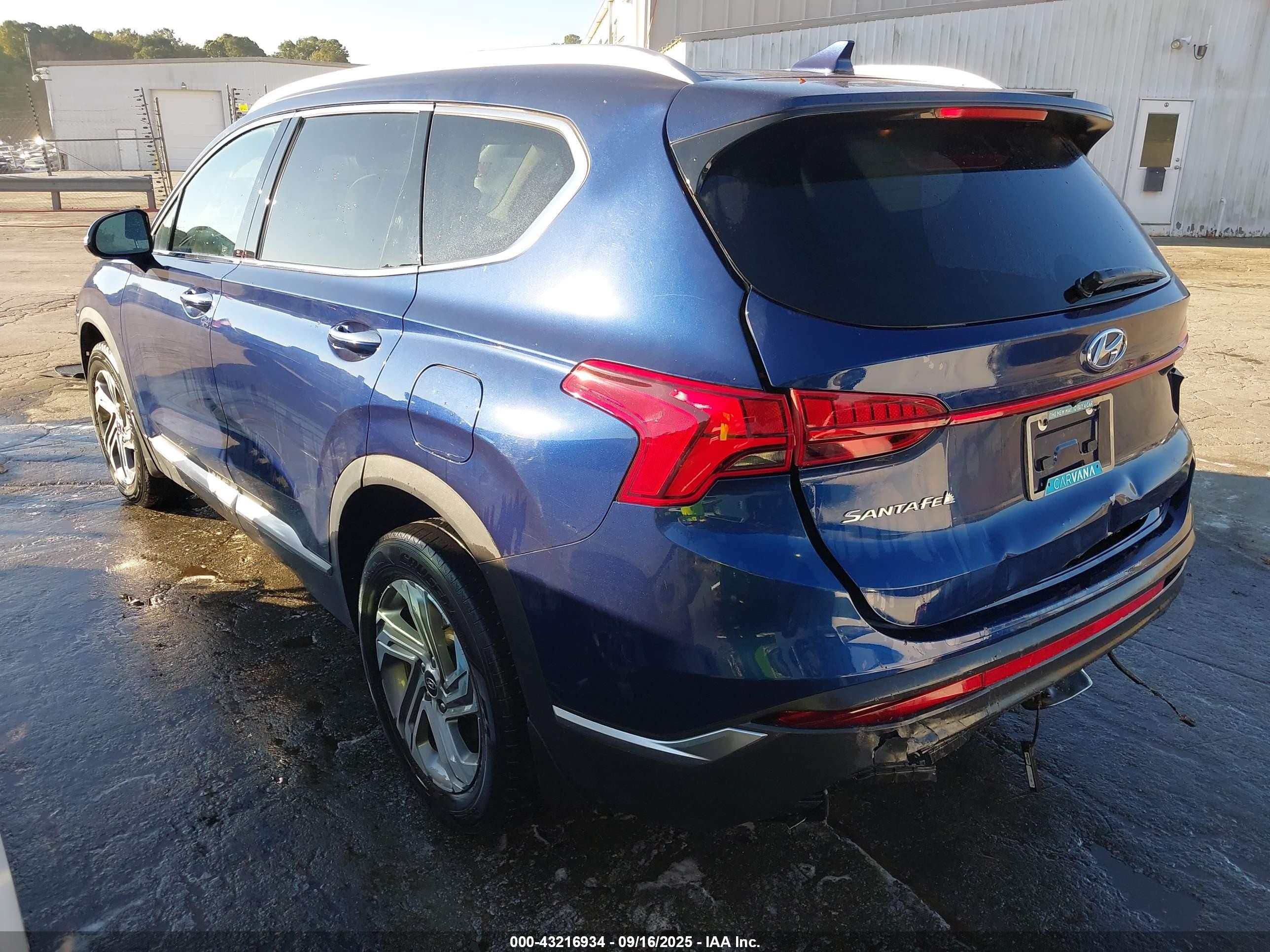 2021 Hyundai Santa Fe Sel Dark Blue vin: 5NMS64AJ6MH351233