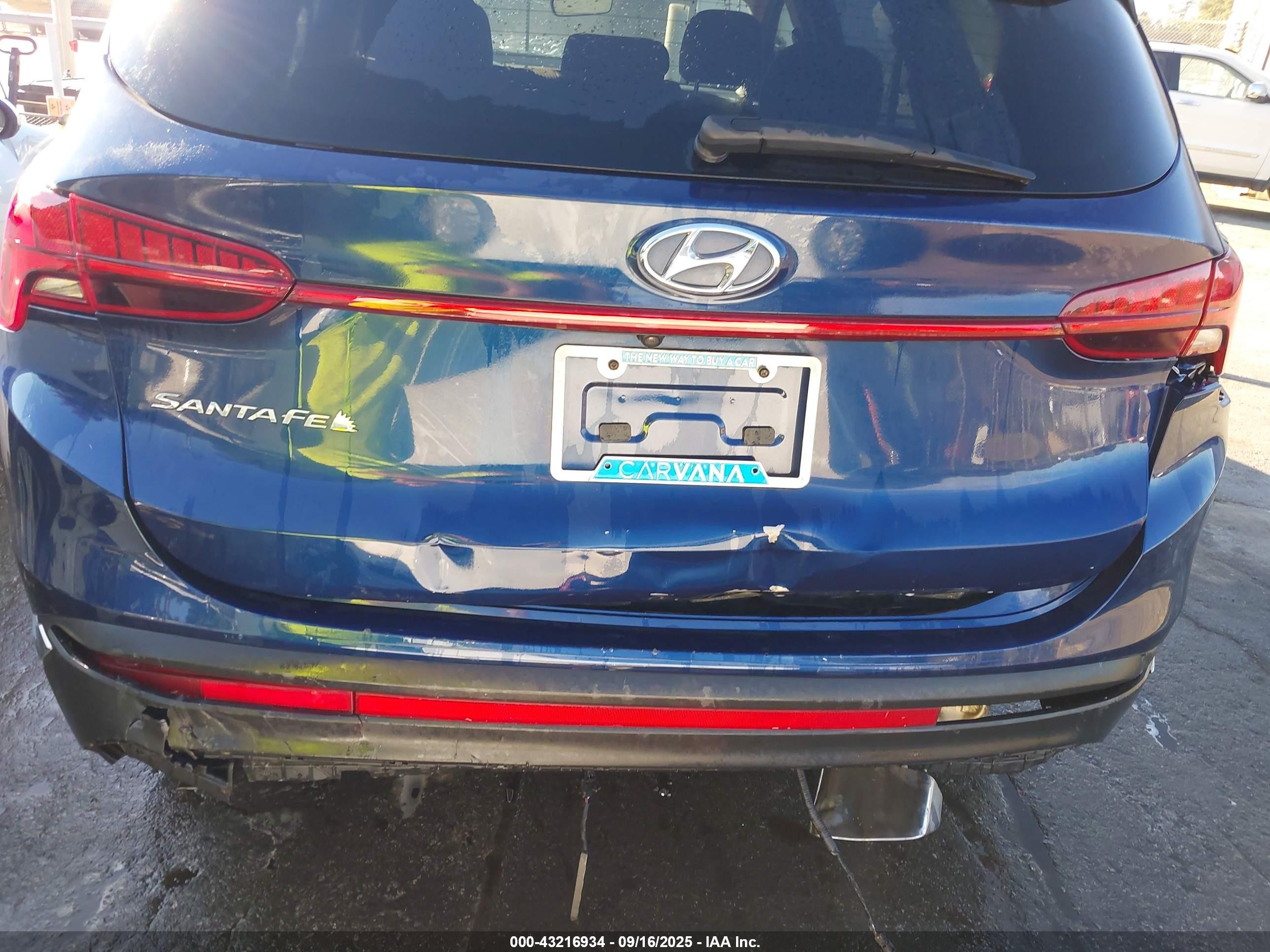 2021 Hyundai Santa Fe Sel Dark Blue vin: 5NMS64AJ6MH351233