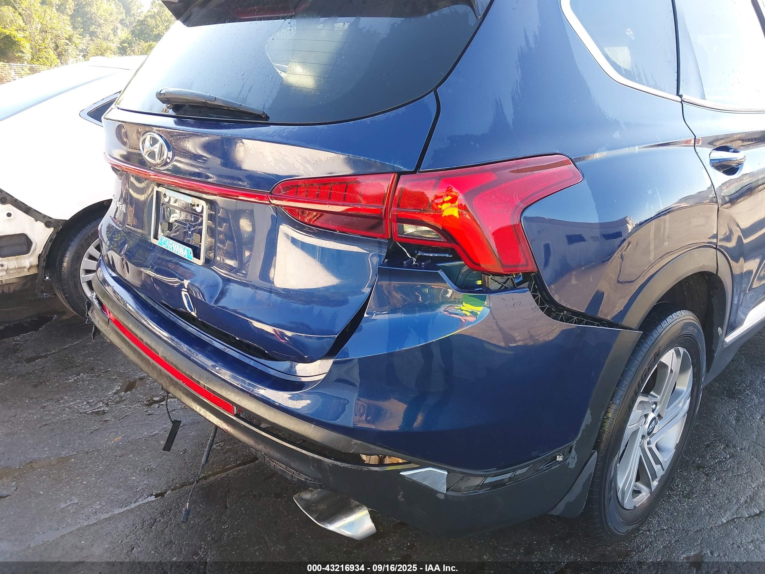 2021 Hyundai Santa Fe Sel Dark Blue vin: 5NMS64AJ6MH351233