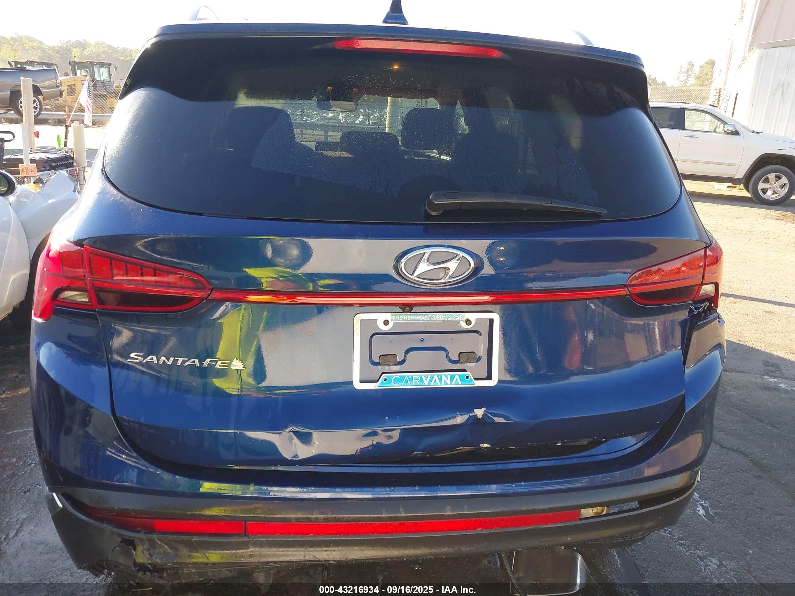 2021 Hyundai Santa Fe Sel Dark Blue vin: 5NMS64AJ6MH351233