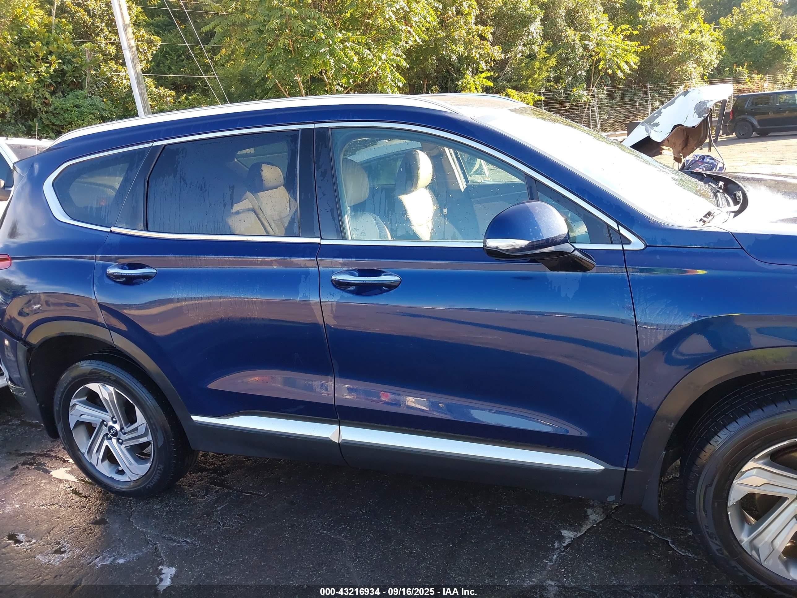 2021 Hyundai Santa Fe Sel Dark Blue vin: 5NMS64AJ6MH351233
