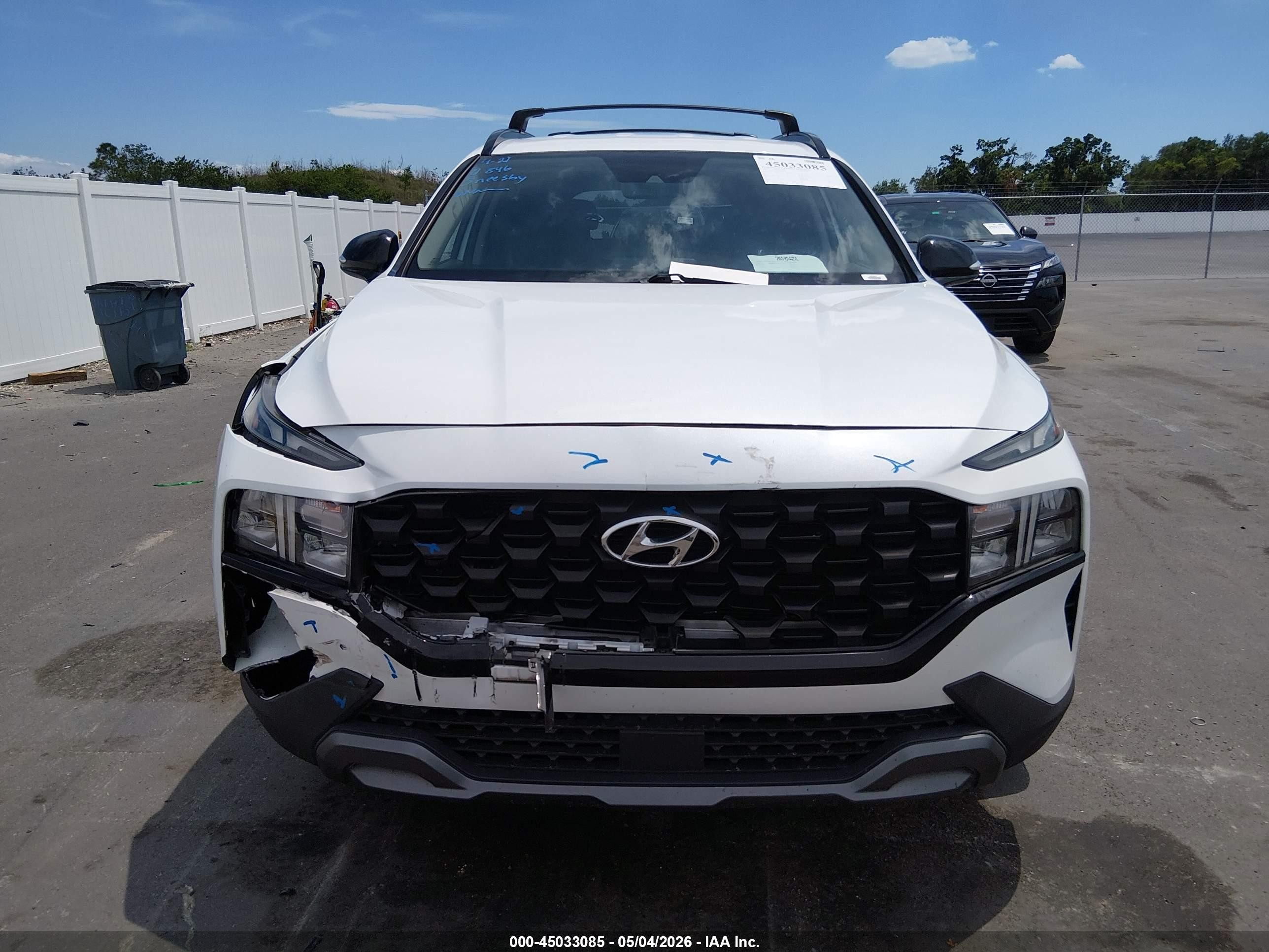 2022 Hyundai Santa Fe Xrt White vin: 5NMS6DAJ5NH480159