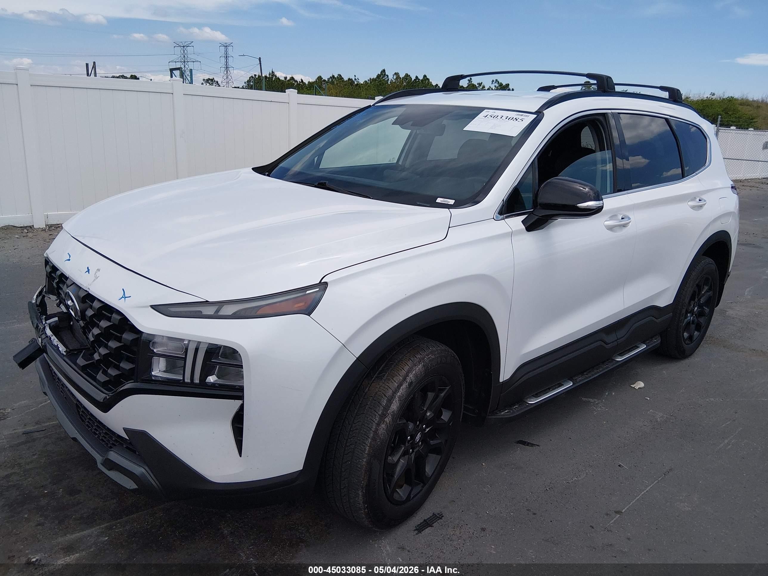 2022 Hyundai Santa Fe Xrt White vin: 5NMS6DAJ5NH480159