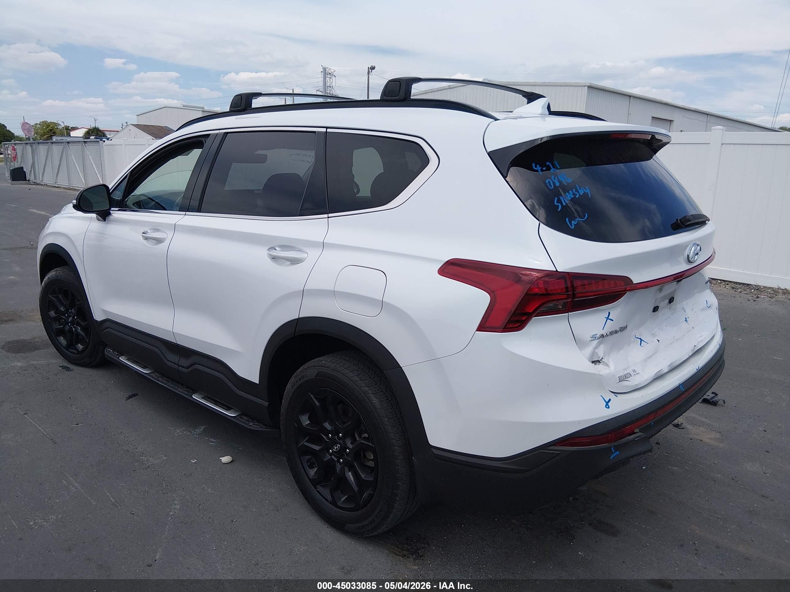 2022 Hyundai Santa Fe Xrt White vin: 5NMS6DAJ5NH480159