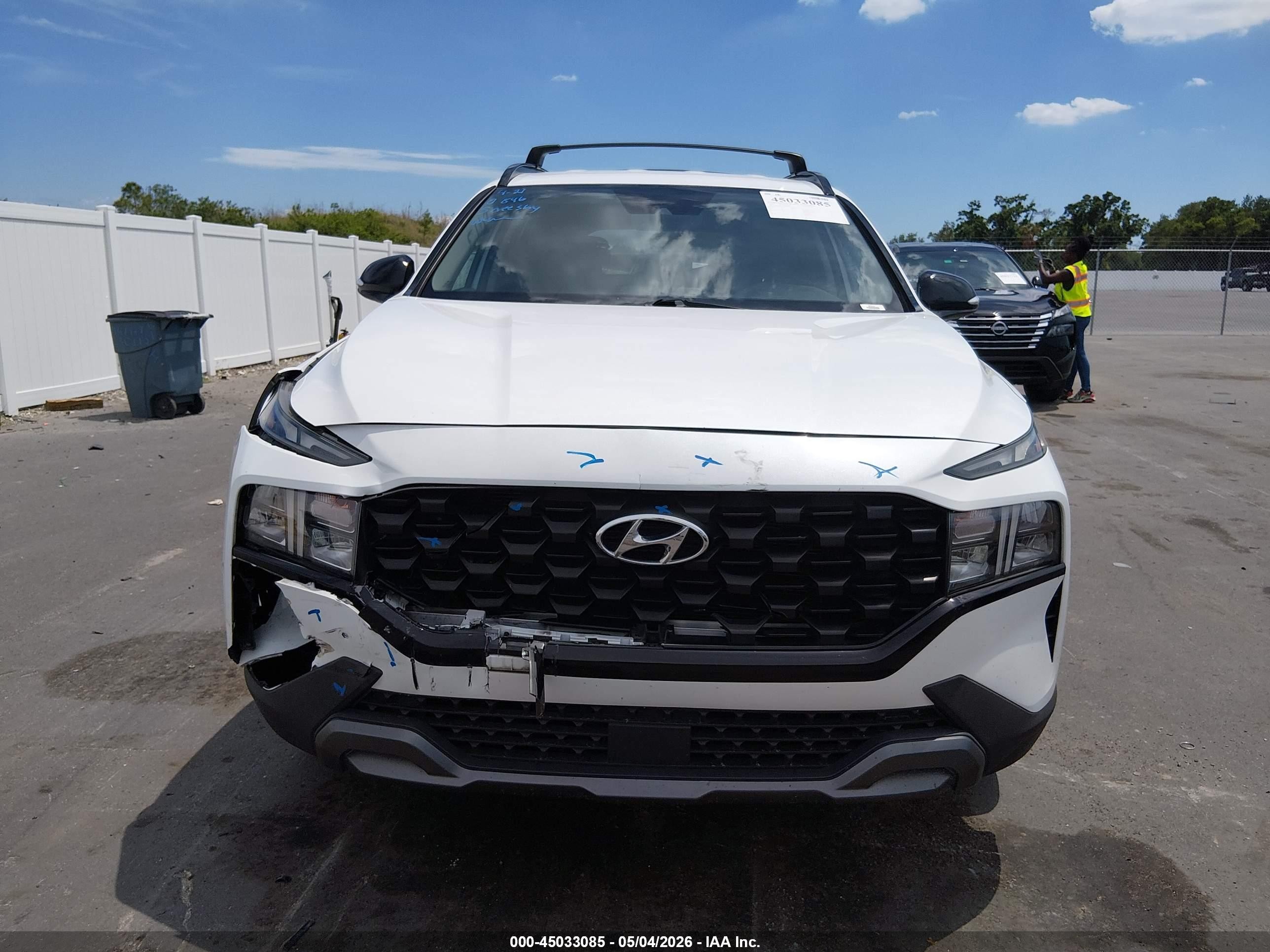 2022 Hyundai Santa Fe Xrt White vin: 5NMS6DAJ5NH480159