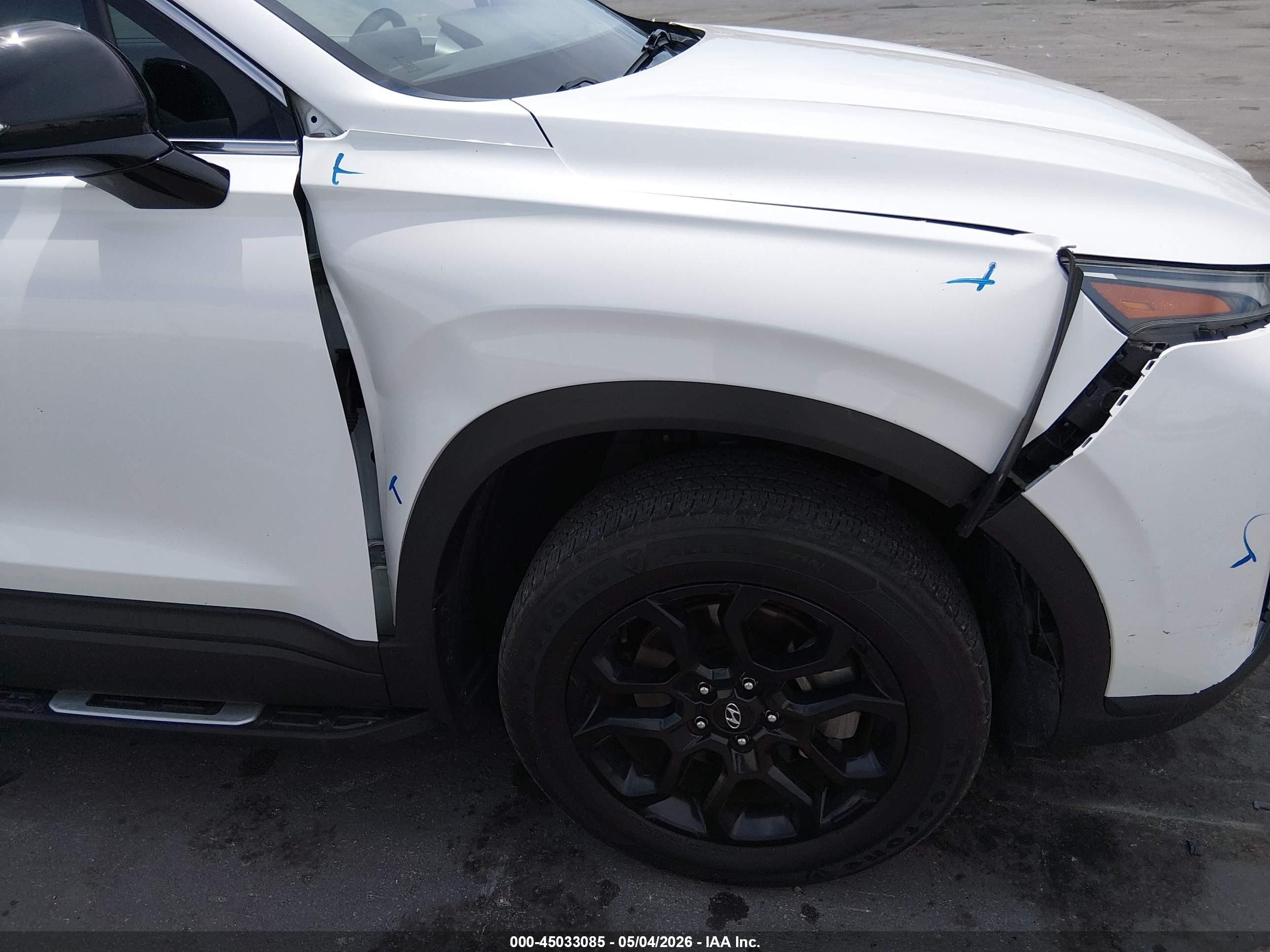 2022 Hyundai Santa Fe Xrt White vin: 5NMS6DAJ5NH480159