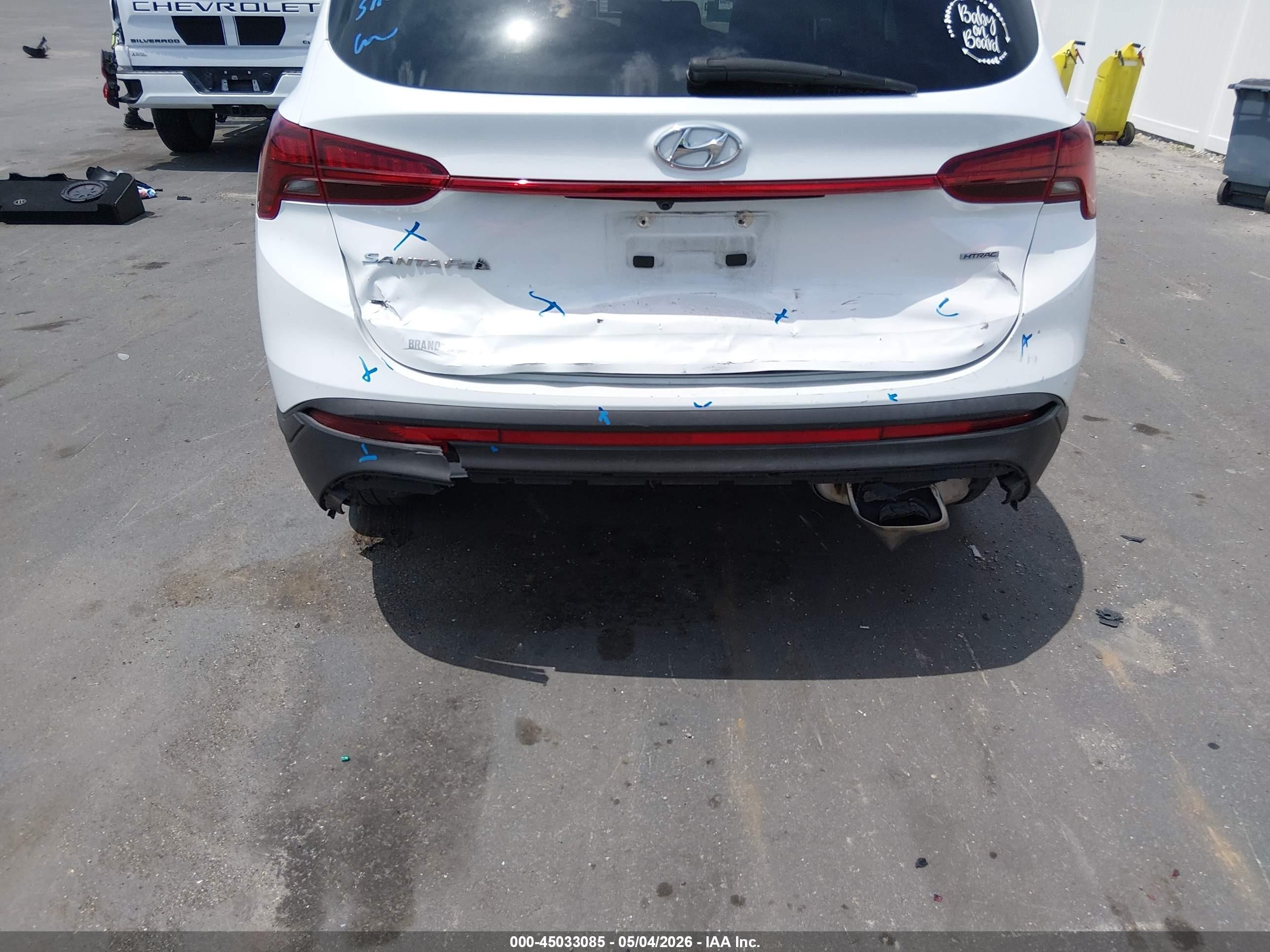 2022 Hyundai Santa Fe Xrt White vin: 5NMS6DAJ5NH480159