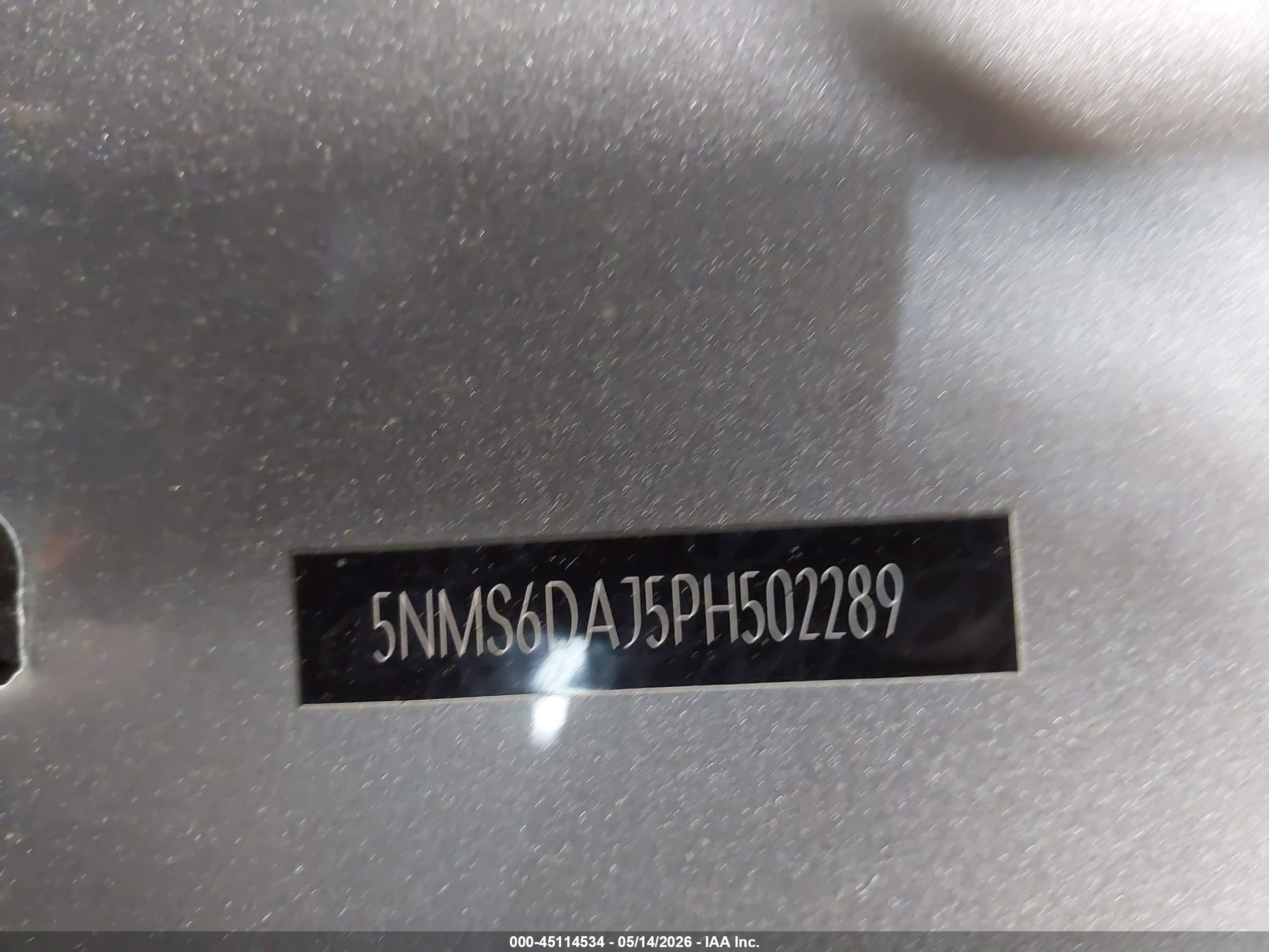2023 Hyundai Santa Fe Xrt Silver vin: 5NMS6DAJ5PH502289