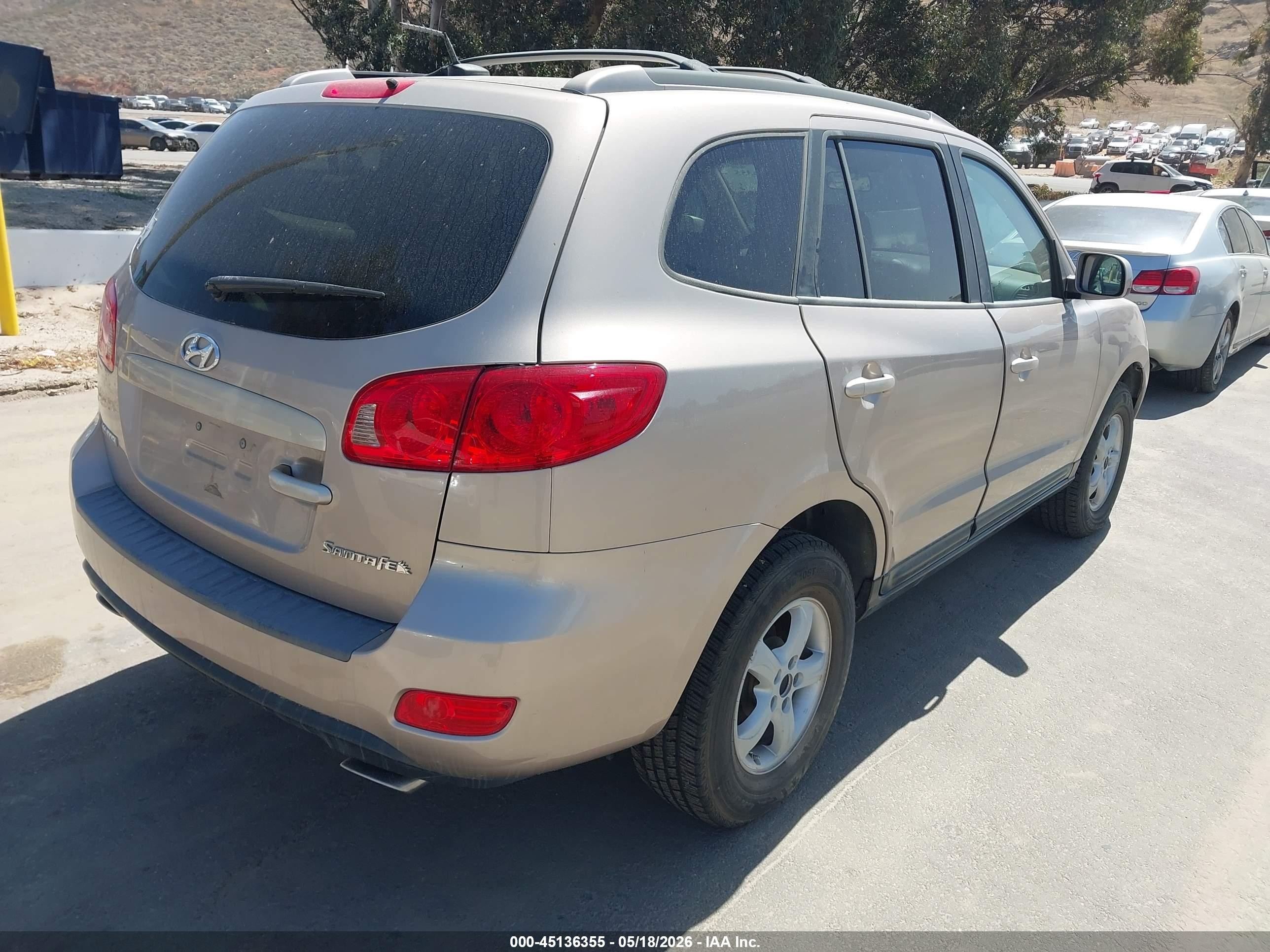 2007 Hyundai Santa Fe Gls Silver vin: 5NMSG13D07H049119