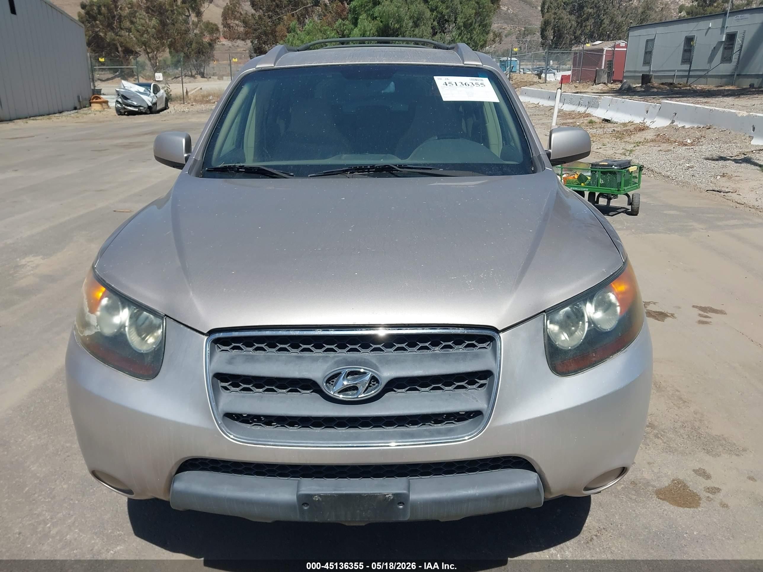 2007 Hyundai Santa Fe Gls Silver vin: 5NMSG13D07H049119