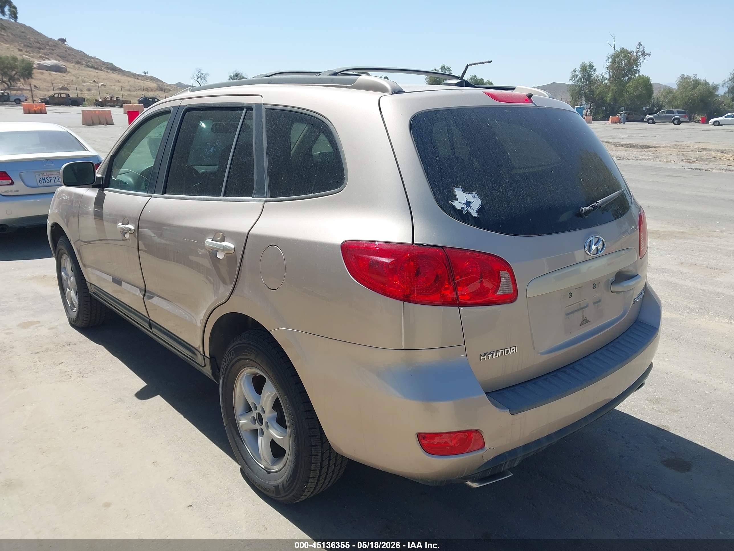 2007 Hyundai Santa Fe Gls Silver vin: 5NMSG13D07H049119