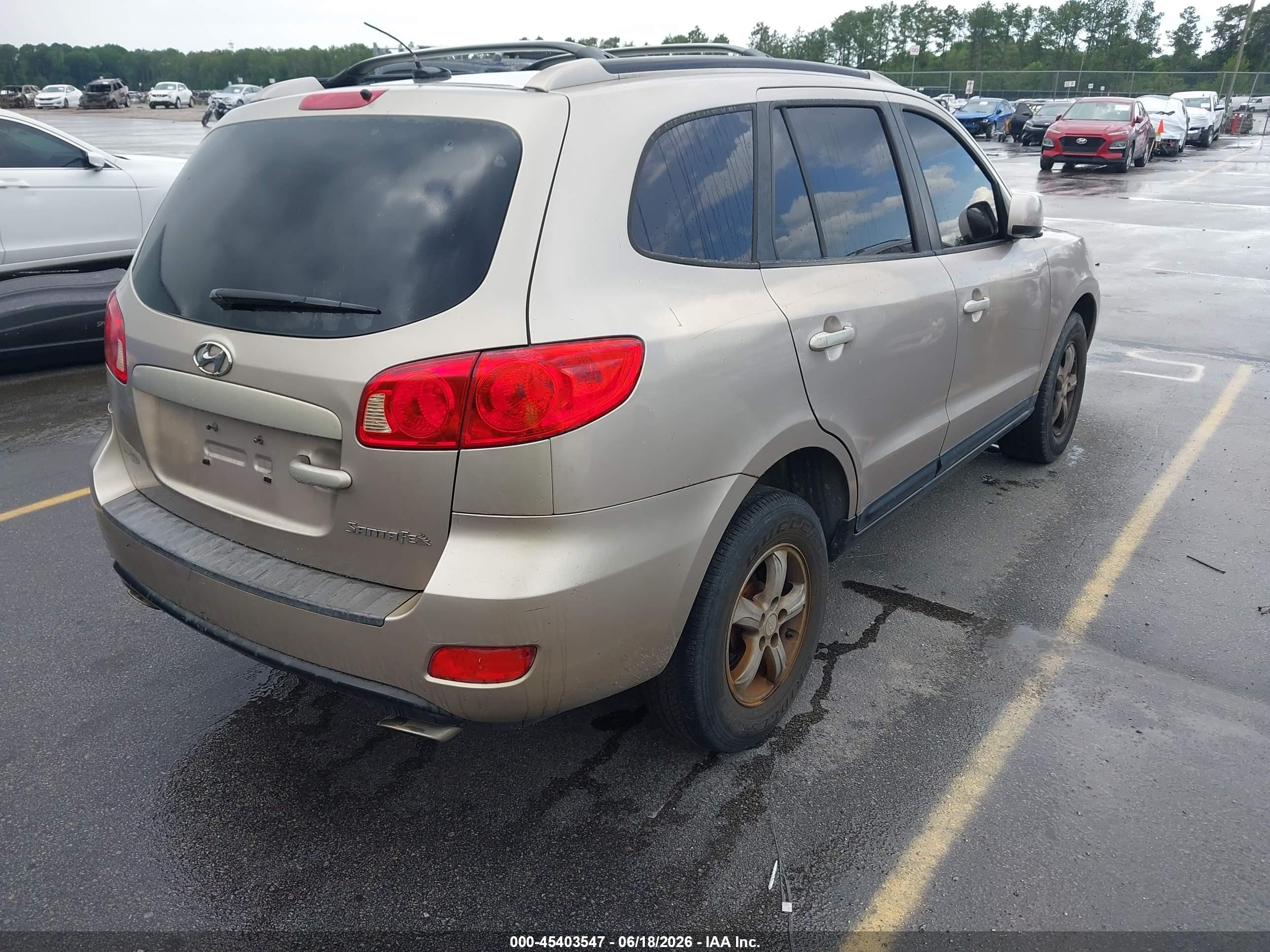 2007 Hyundai Santa Fe Gls Silver vin: 5NMSG13D07H069869