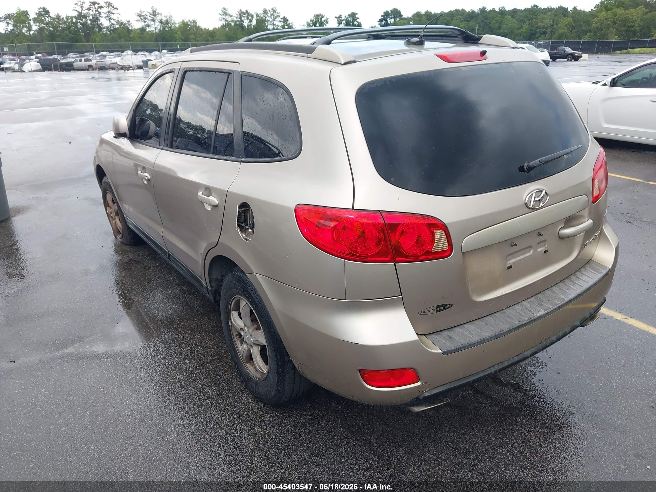 2007 Hyundai Santa Fe Gls Silver vin: 5NMSG13D07H069869