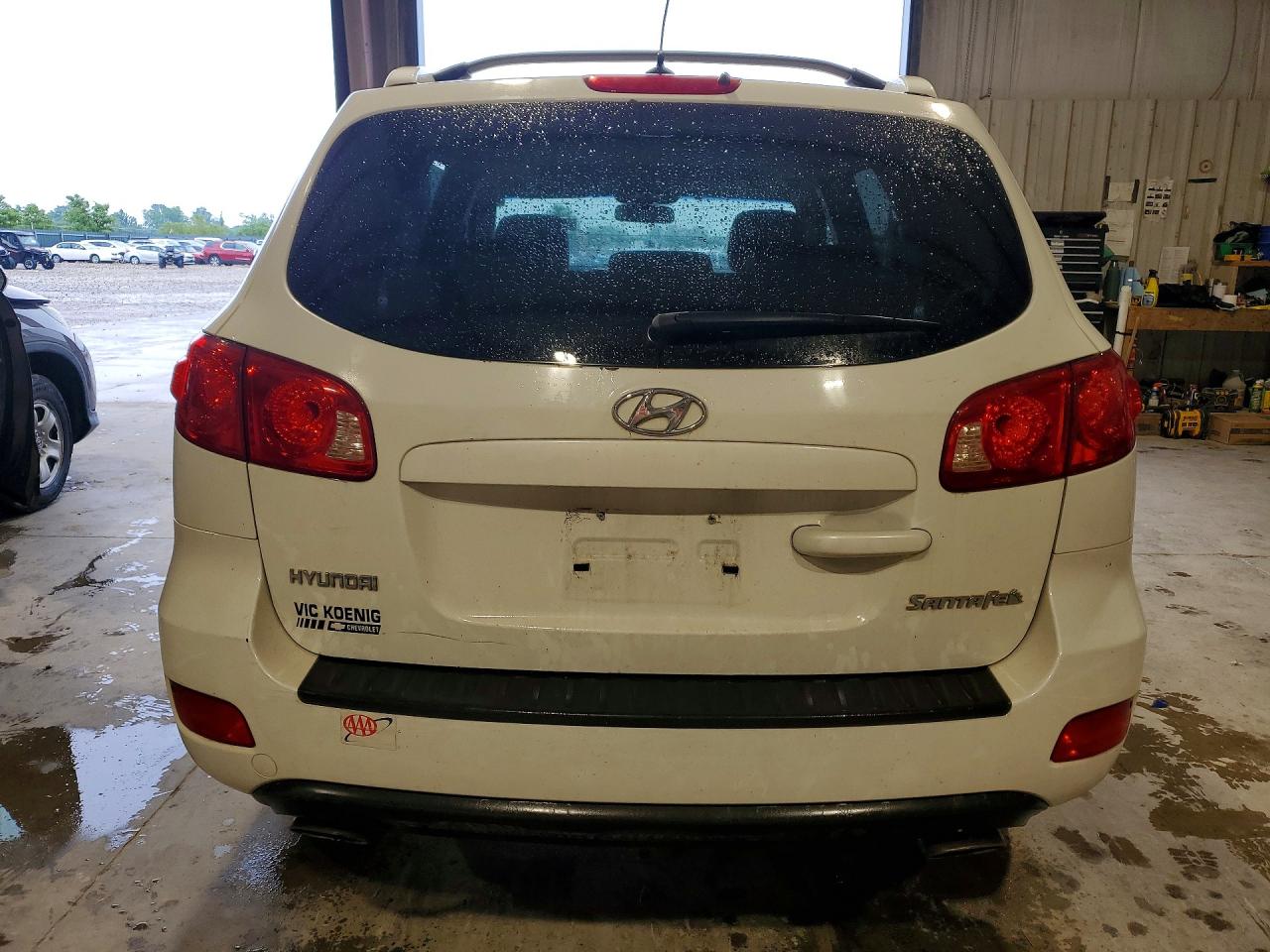 2007 Hyundai Santa Fe Белый vin: 5NMSG13D07H086042