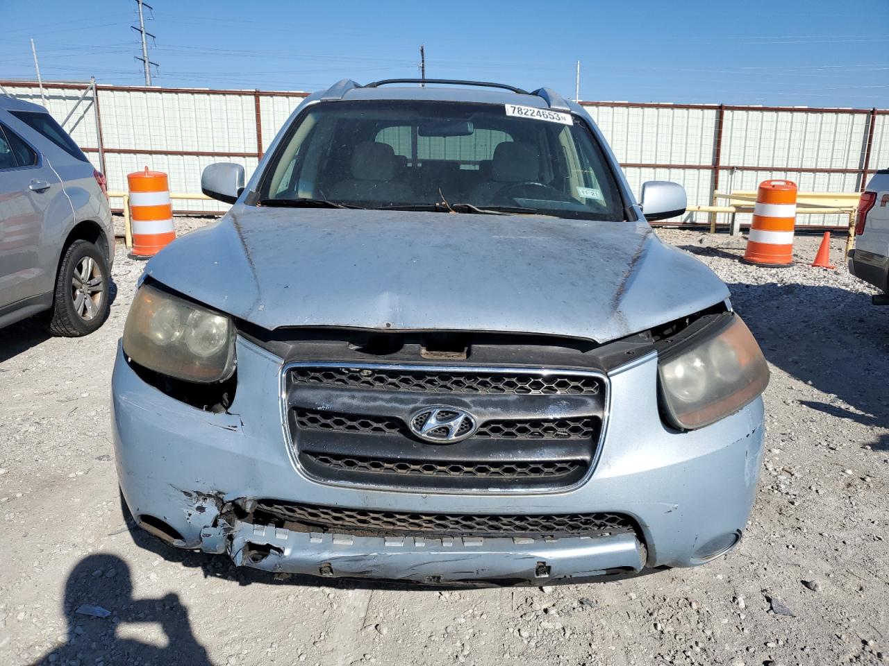 2007 Hyundai Santa Fe Gls Silver vin: 5NMSG13D07H100859