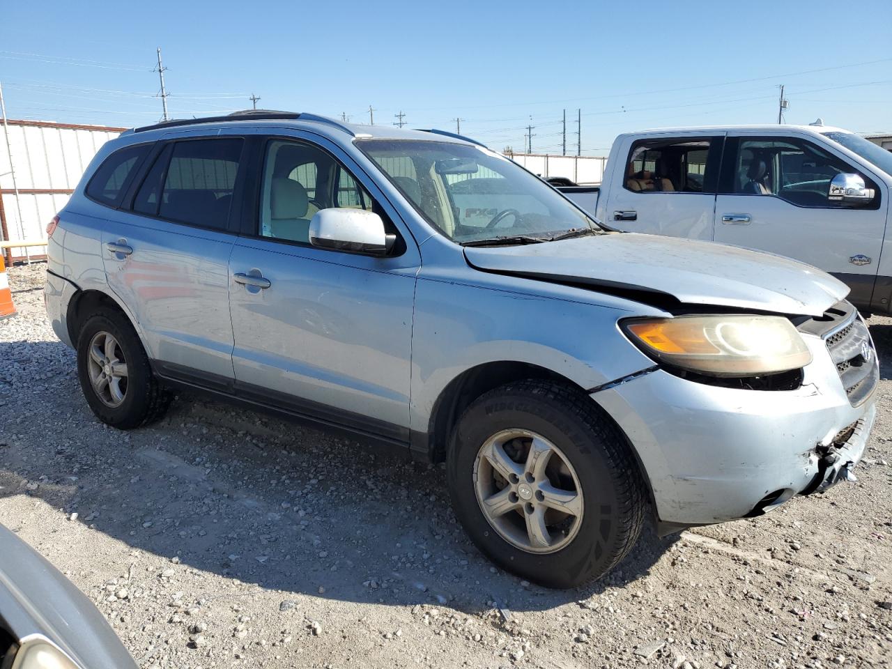 2007 Hyundai Santa Fe Gls Silver vin: 5NMSG13D07H100859