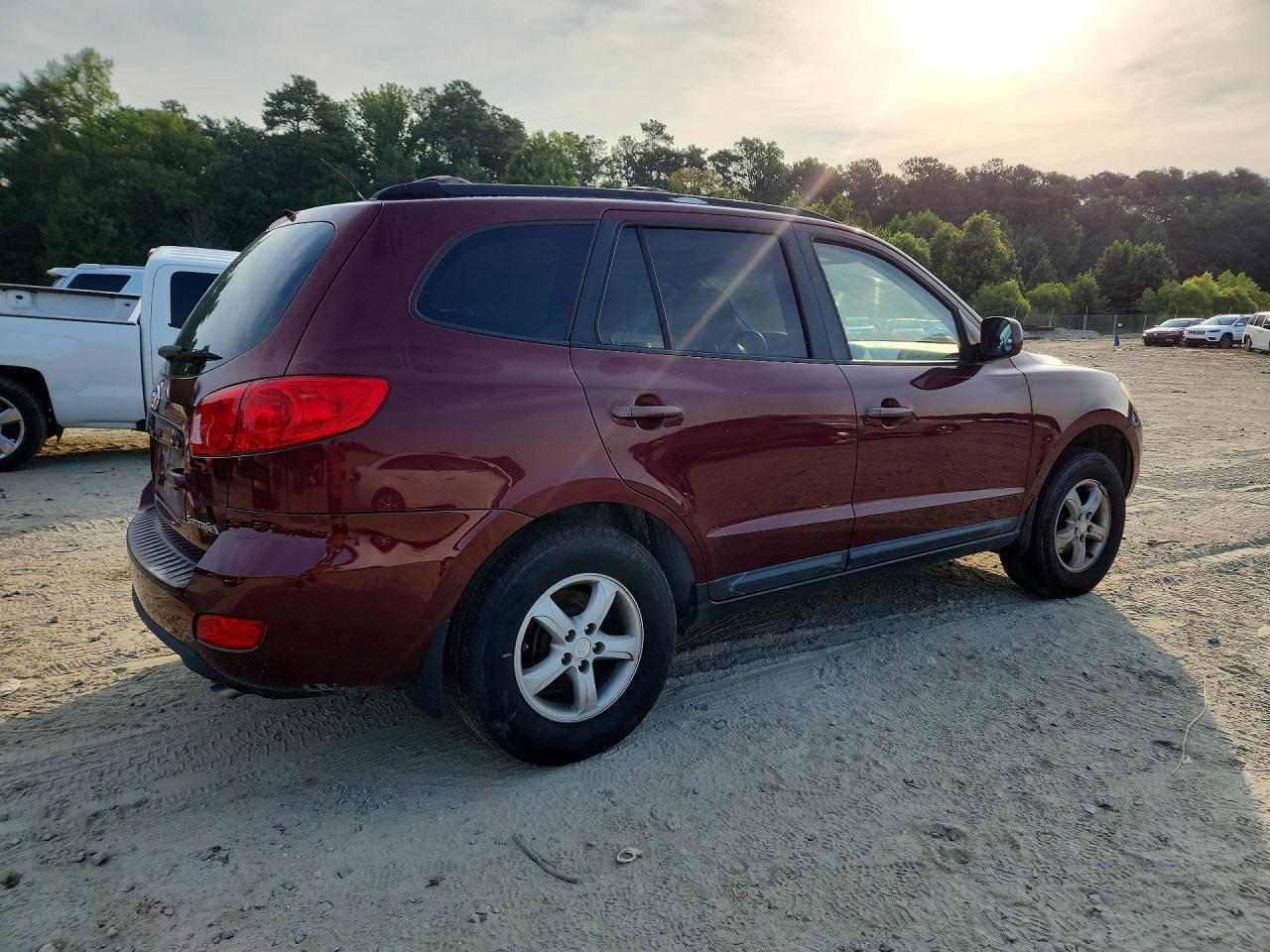 2008 Hyundai Santa Fe Red vin: 5NMSG13D08H173215