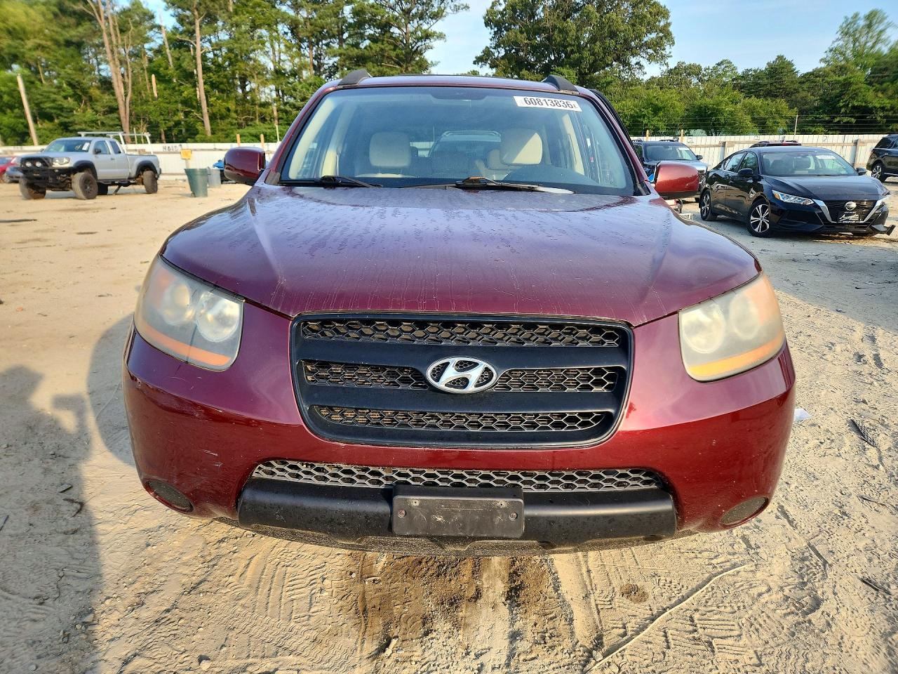 2008 Hyundai Santa Fe Red vin: 5NMSG13D08H173215