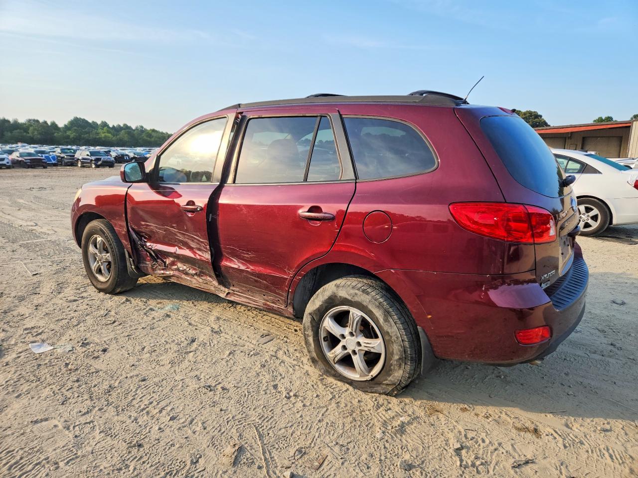 2008 Hyundai Santa Fe Red vin: 5NMSG13D08H173215
